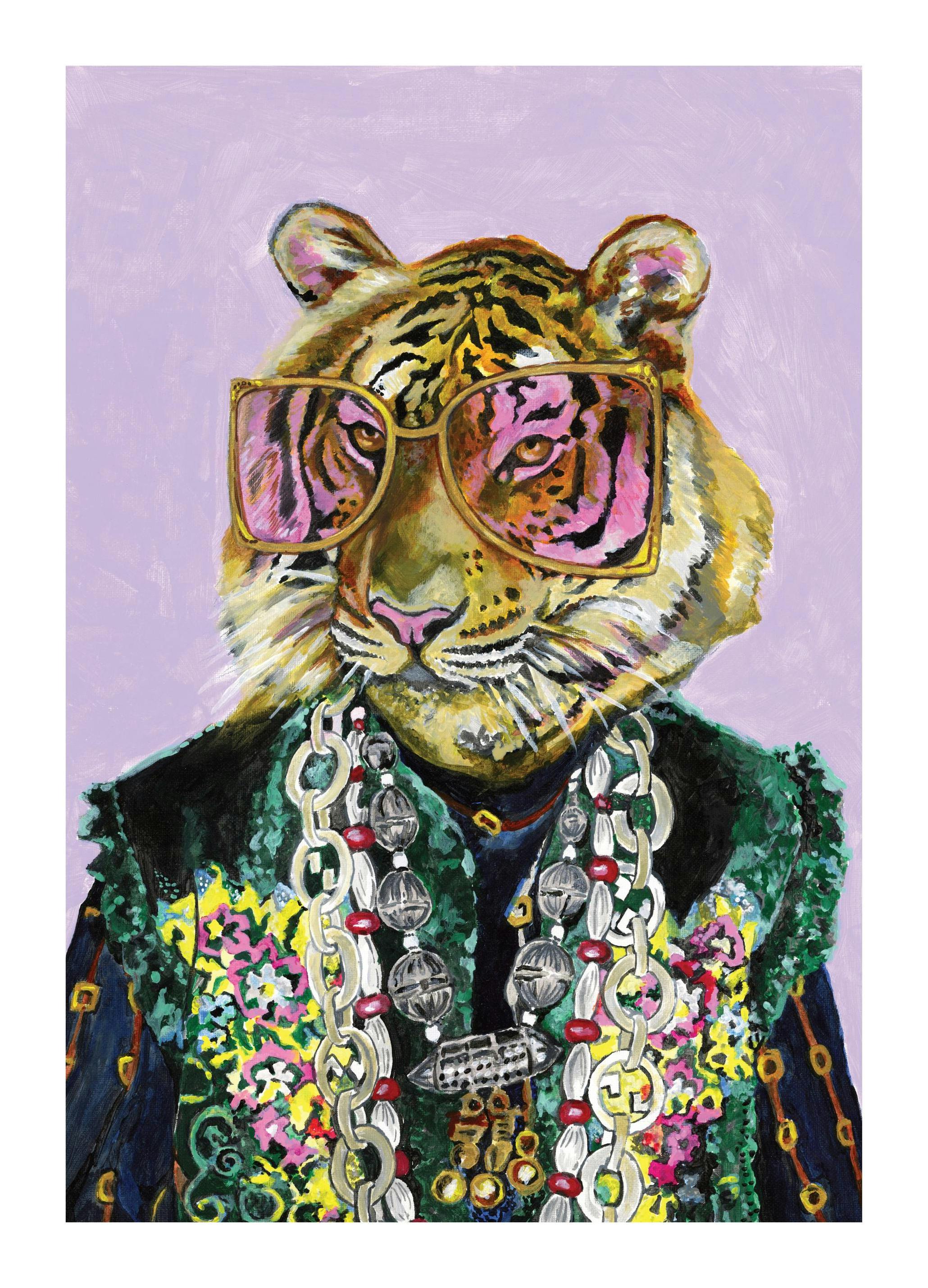 Heather Perry - Artsy Bengal Tiger Poster (50x70 cm)