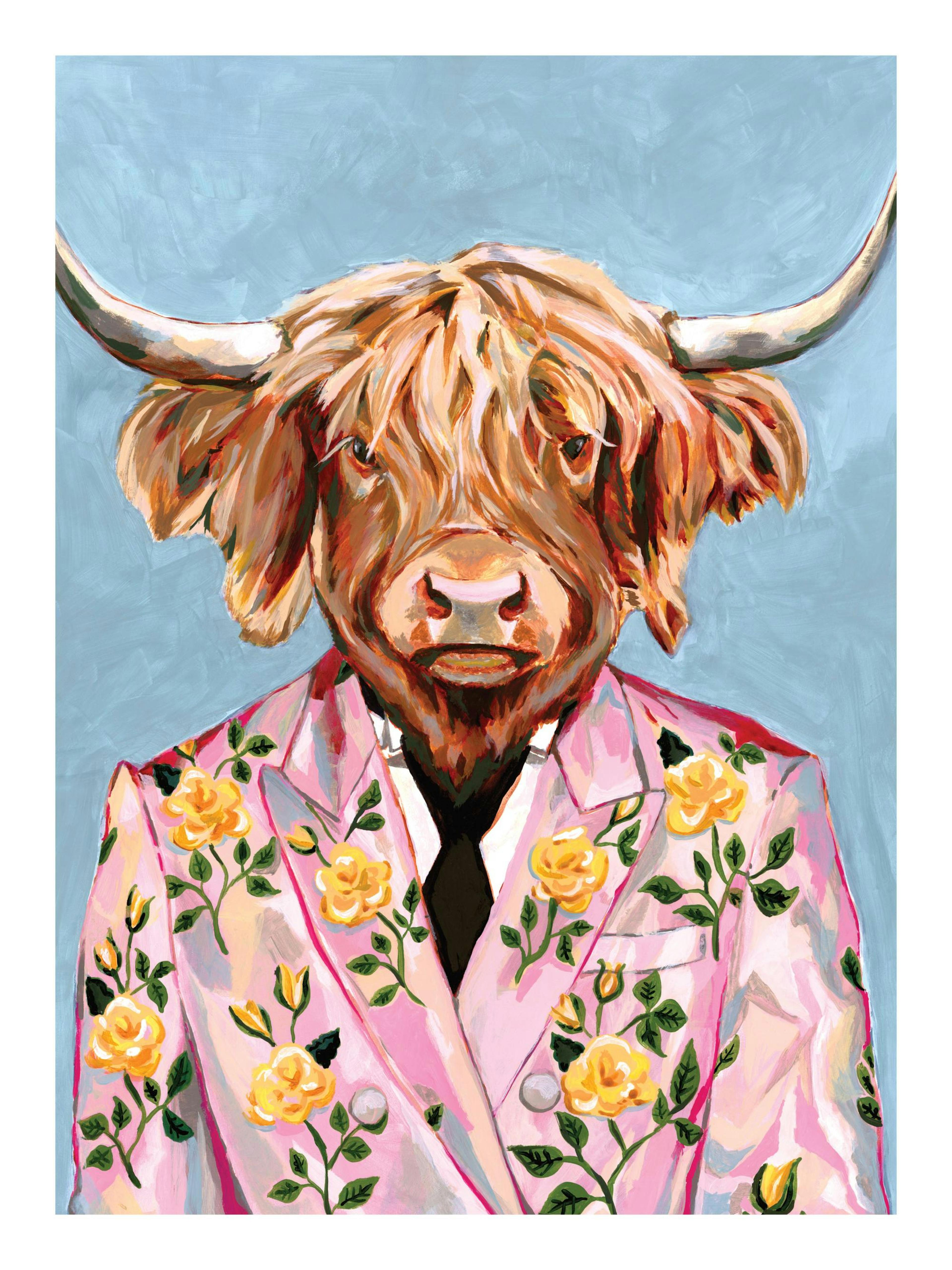 Heather Perry - Artsy Cow Poster