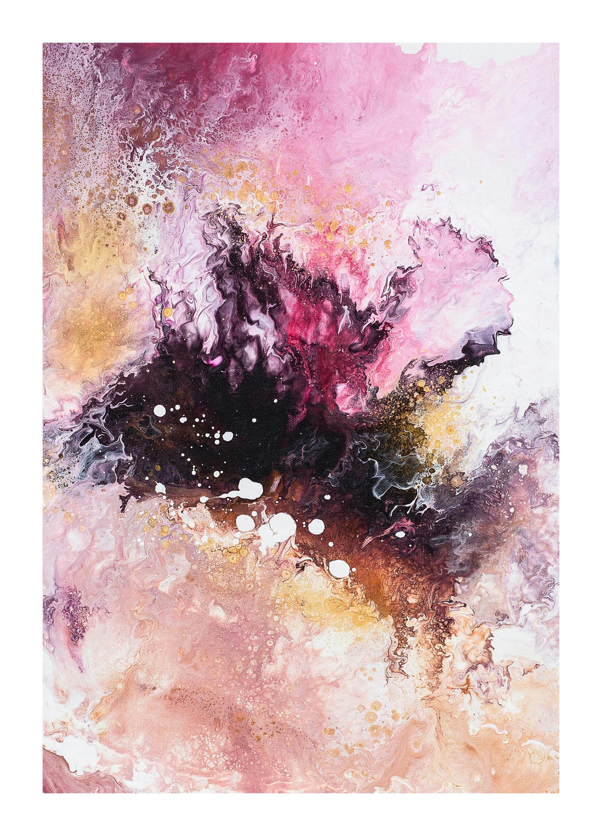 Sofia Larsson - Pink Galaxy Poster (50x70 cm)