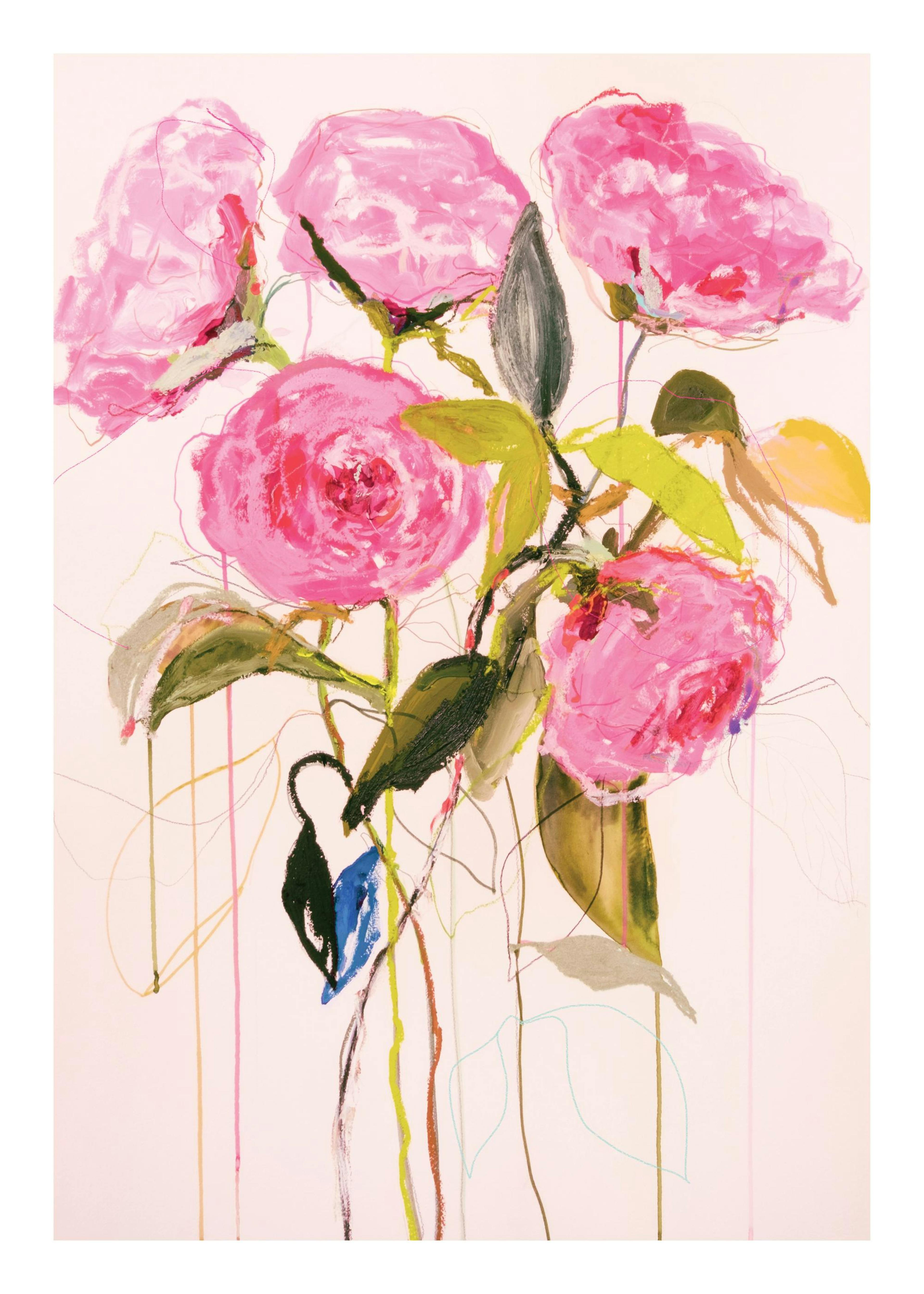 Leigh Viner - Magenta Roses Poster 0