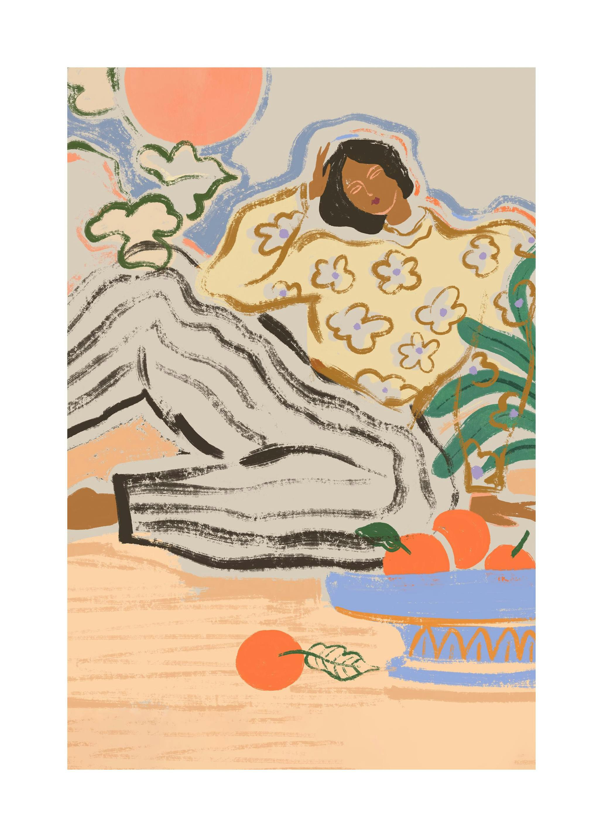 Arty Guava - Lay Hoon - Lazy Days Affiche (50x70 cm) - Lay Hoon