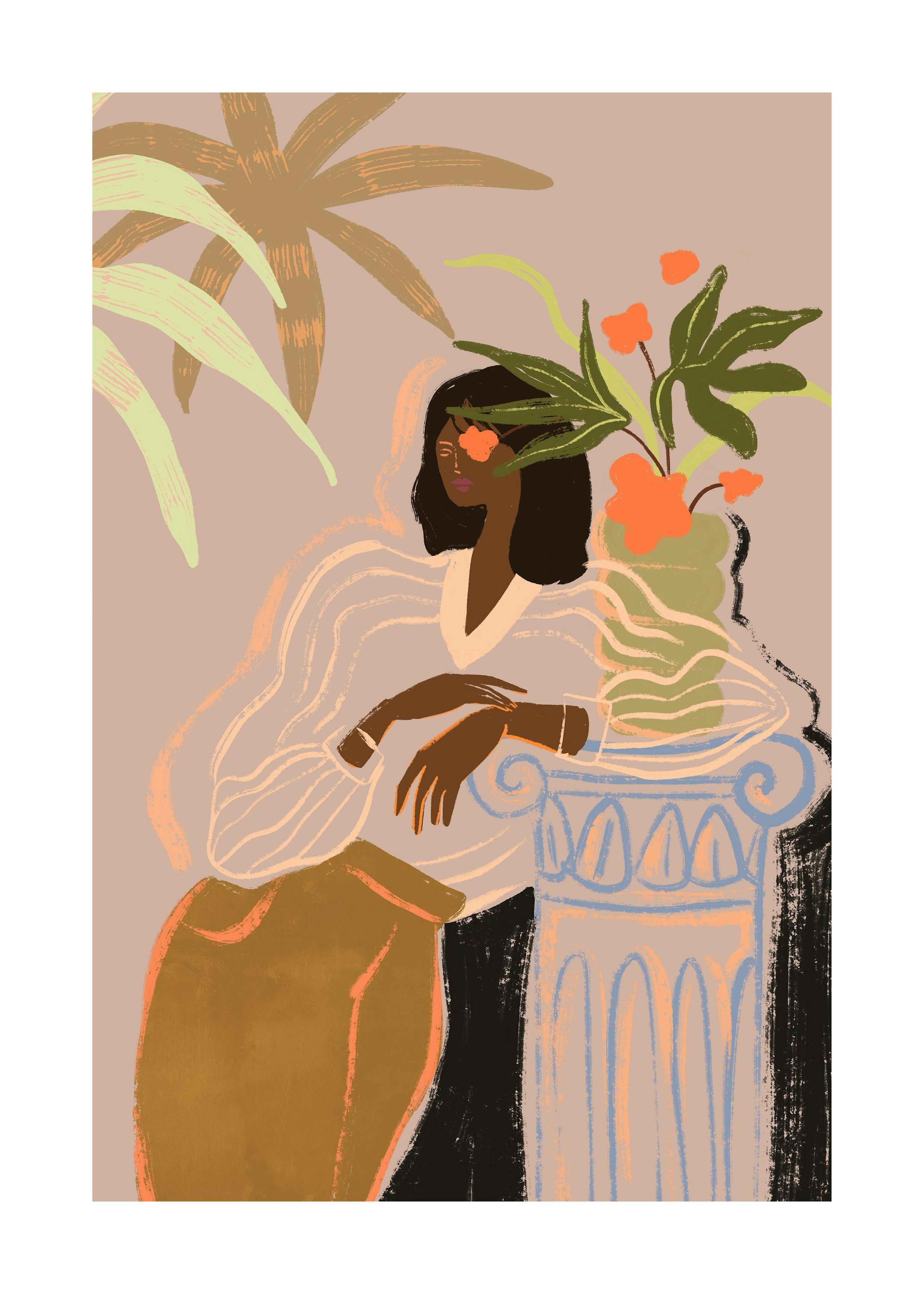 Arty Guava - Lay Hoon - Woman Waiting Print 0