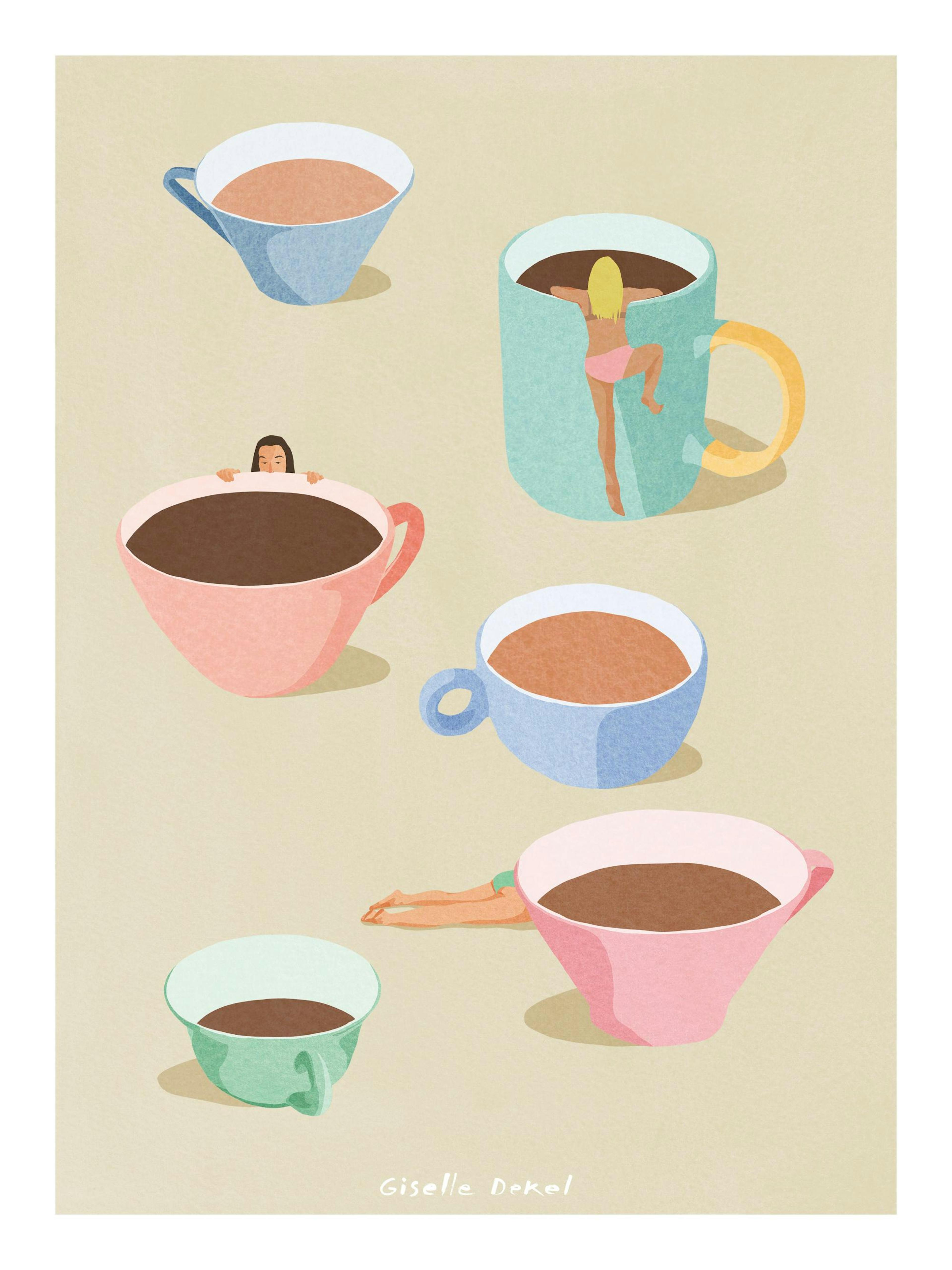 Giselle Dekel – Coffee Ladies Print
