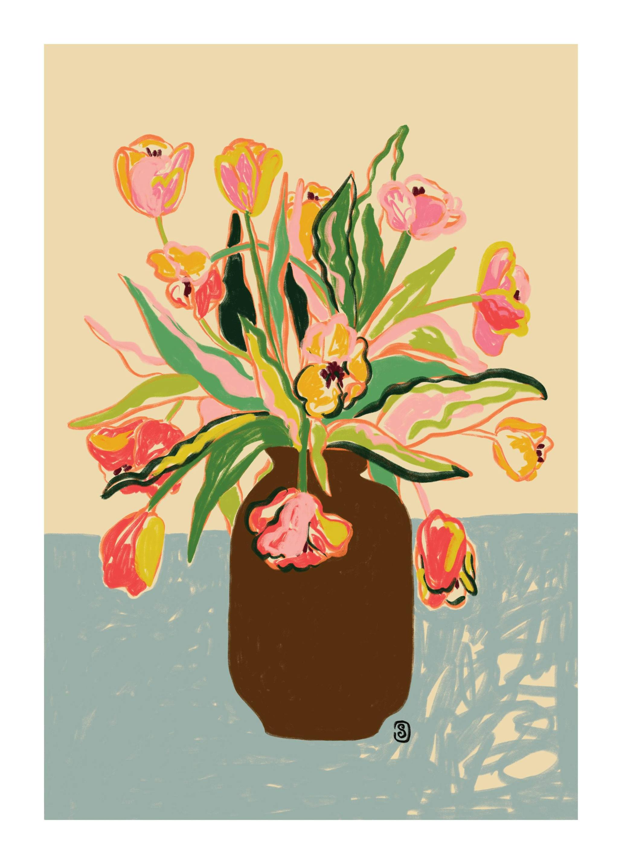 Sandra Poliakov - Tulip Vase Poster (50x70 cm)