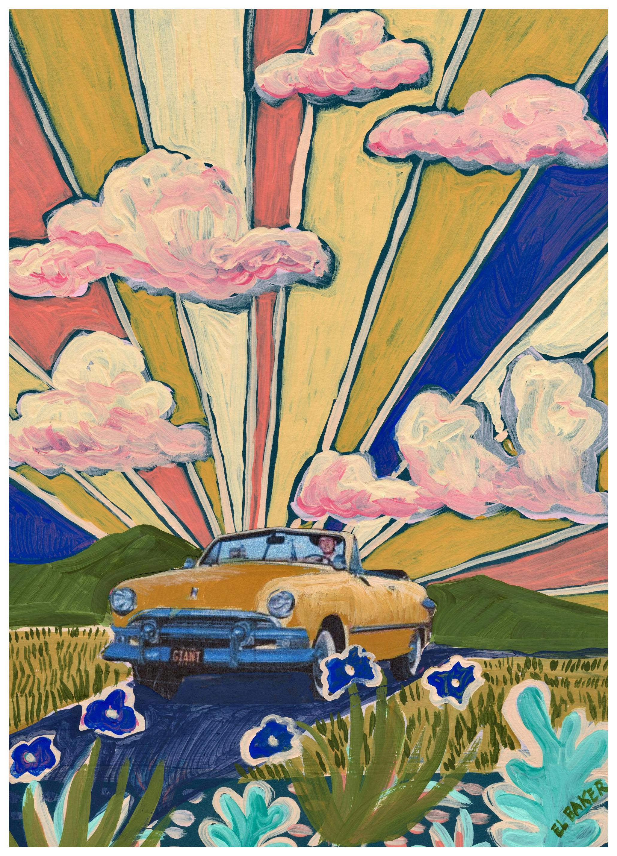 Eleanor Baker - Sunrise Ride Print (30x40 cm)
