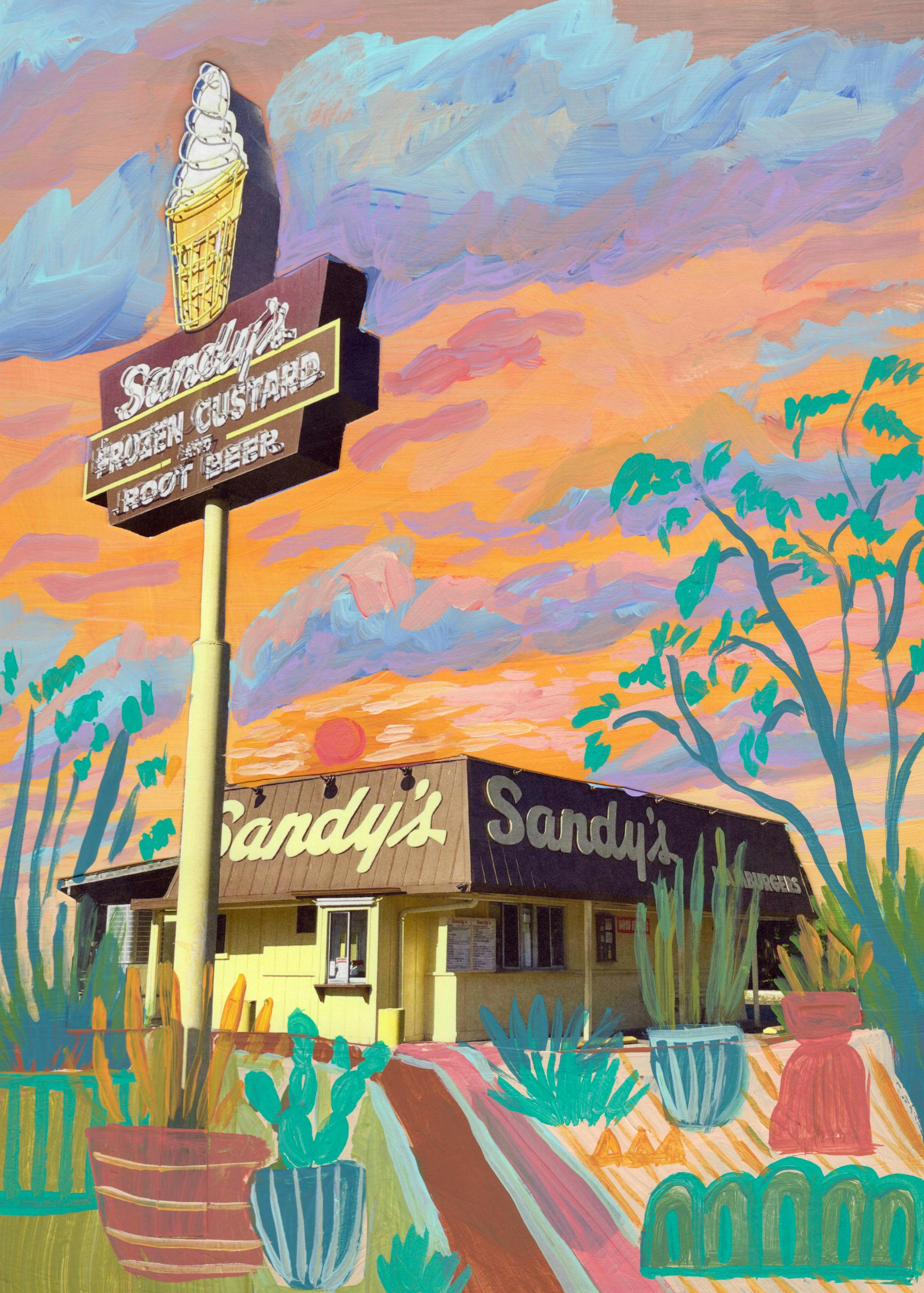 Eleanor Baker - Sandy’s in Austin Print 0
