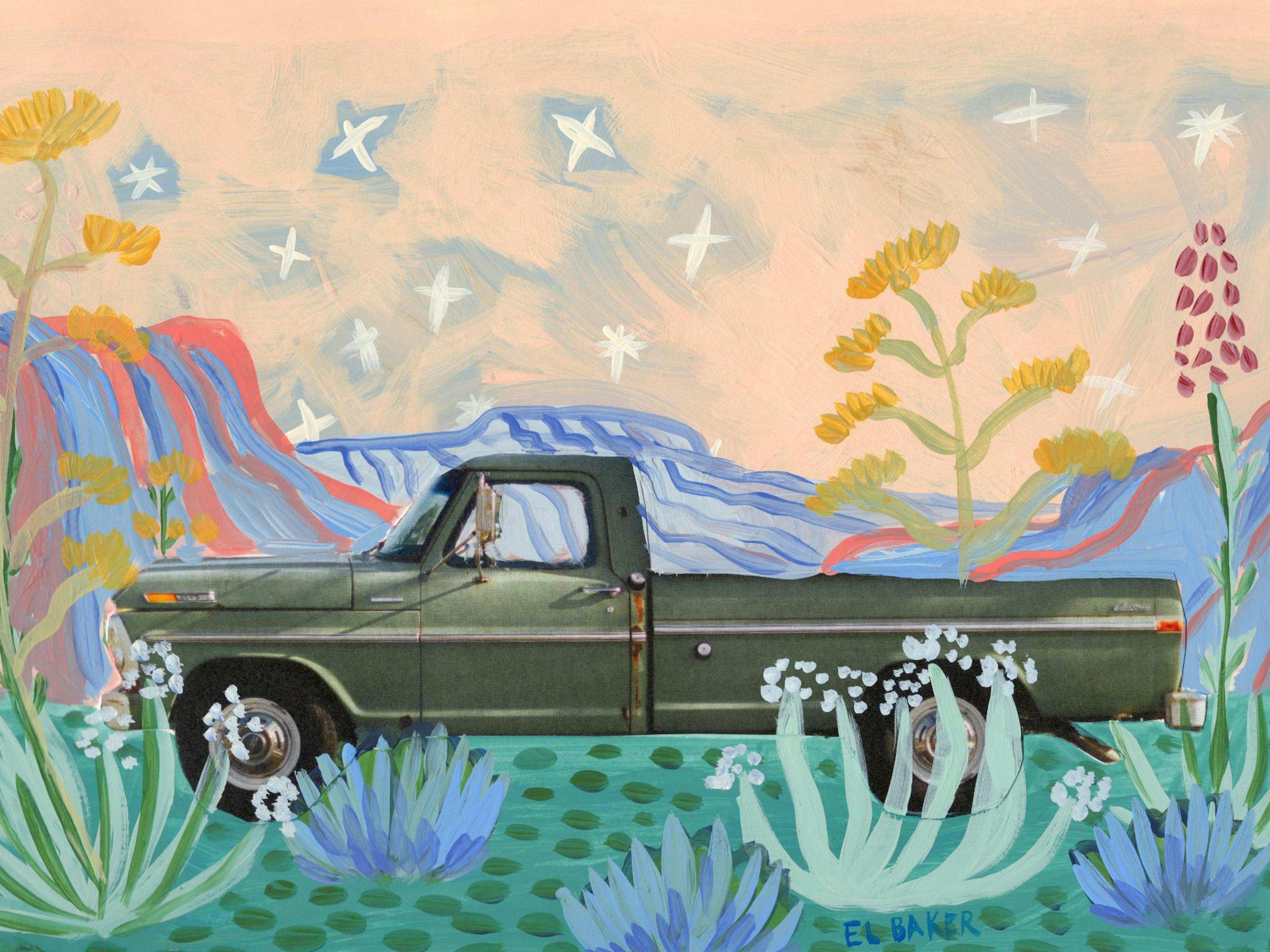 Eleanor Baker - West Texas Truck Plakat