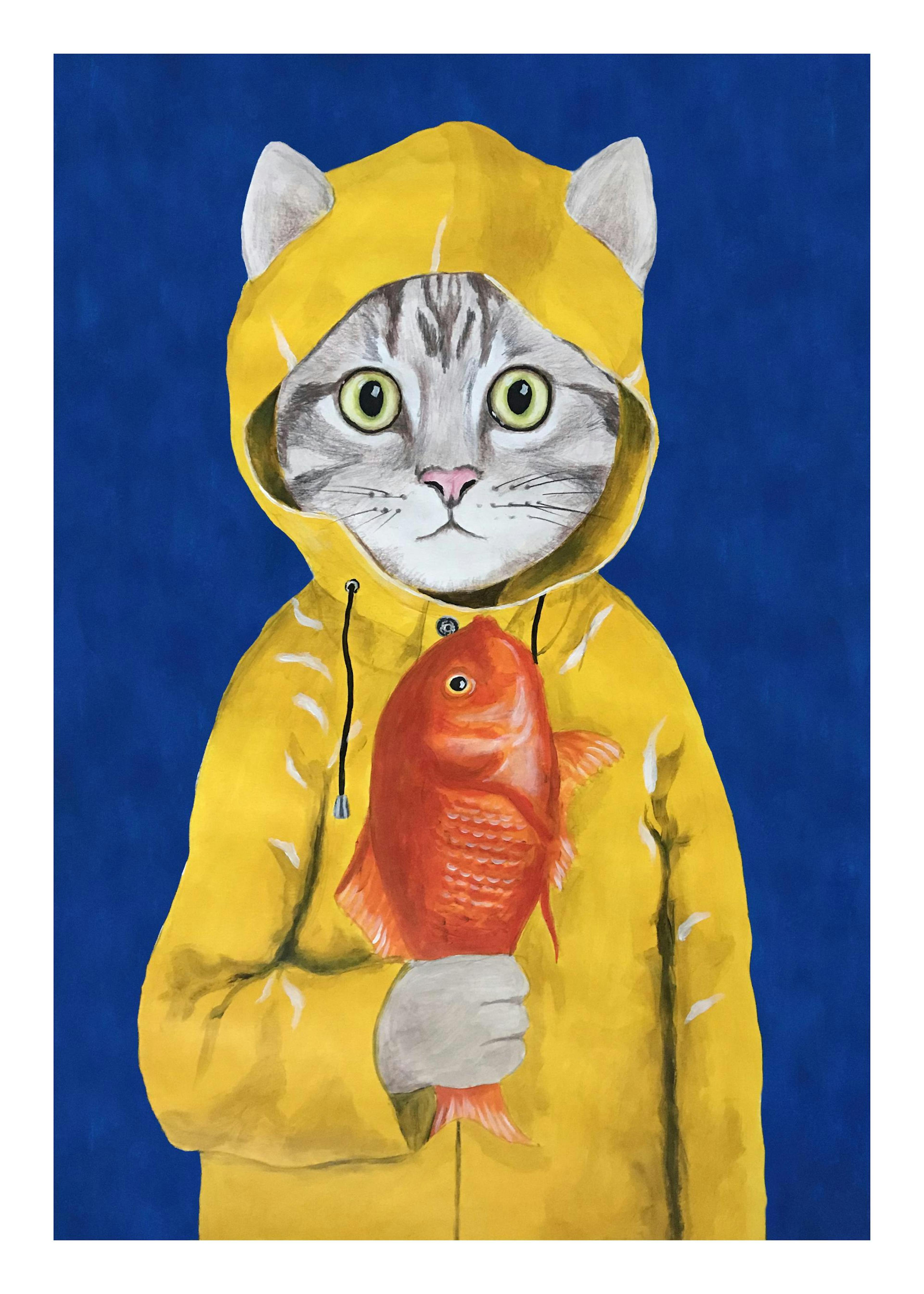 Coco de Paris - Cat with Fish Print 0