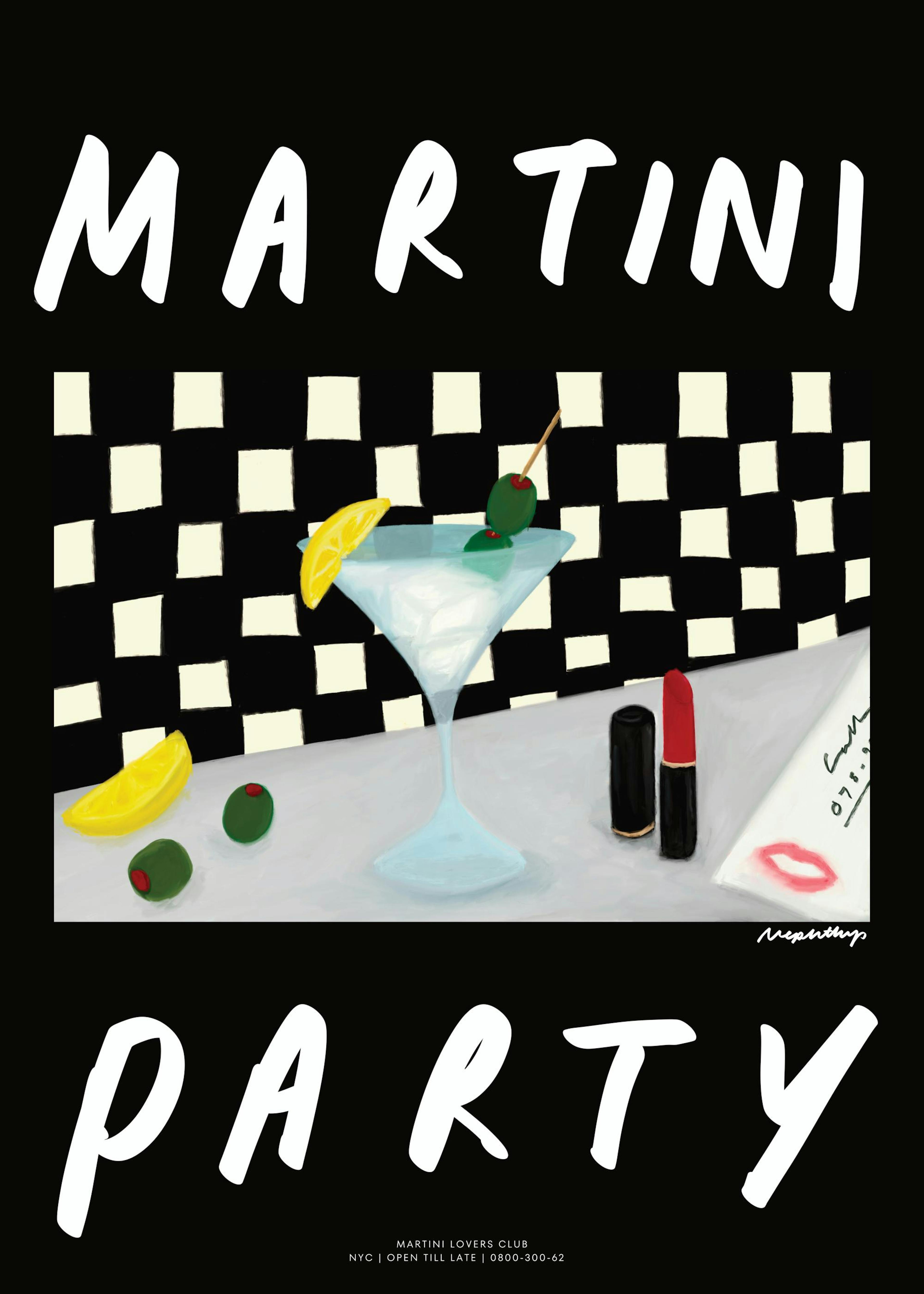 Nephthys Foster - Martini Party Poster 0