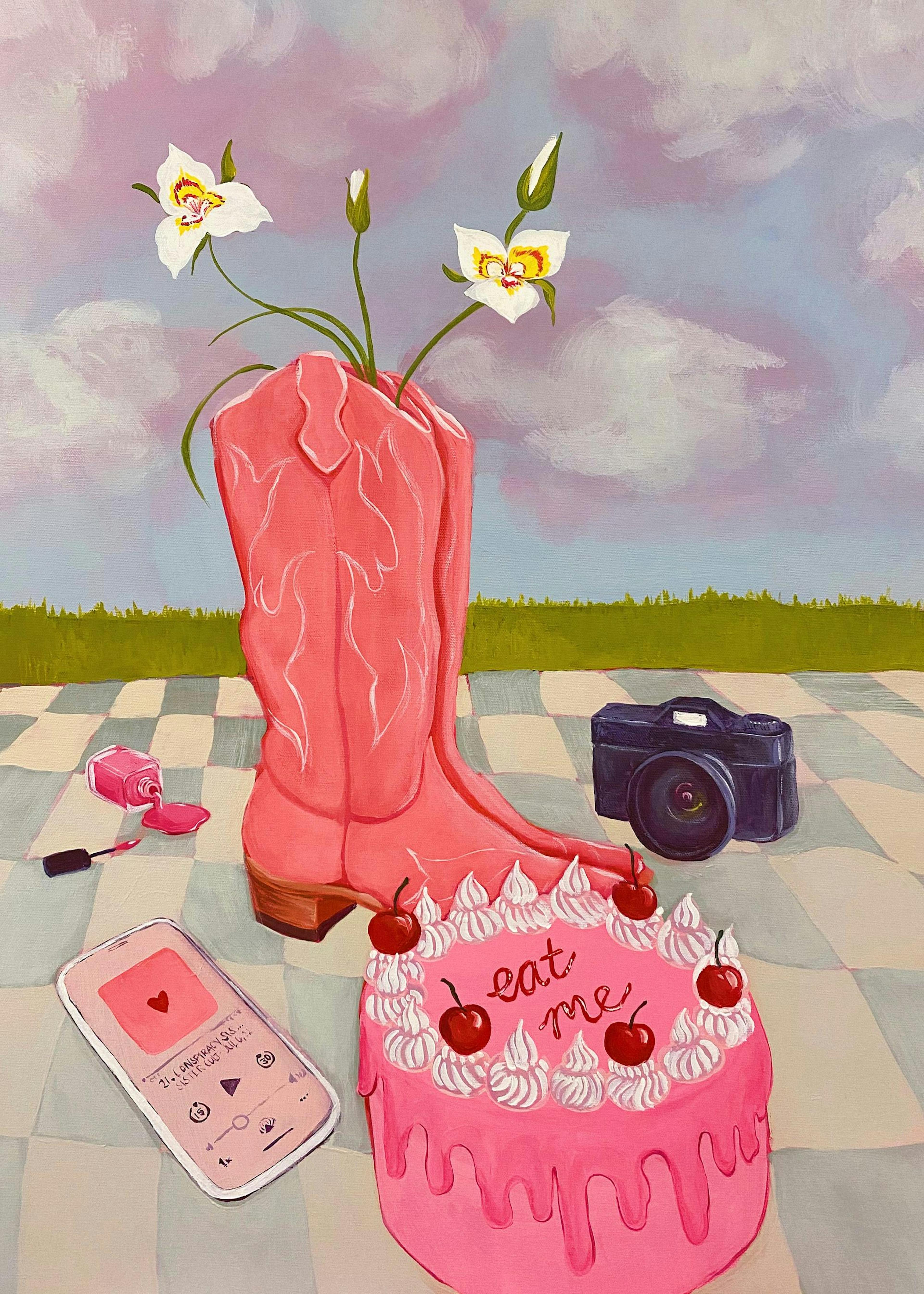 Lindsey Cherek - Still Life with Fake Cake Print 0