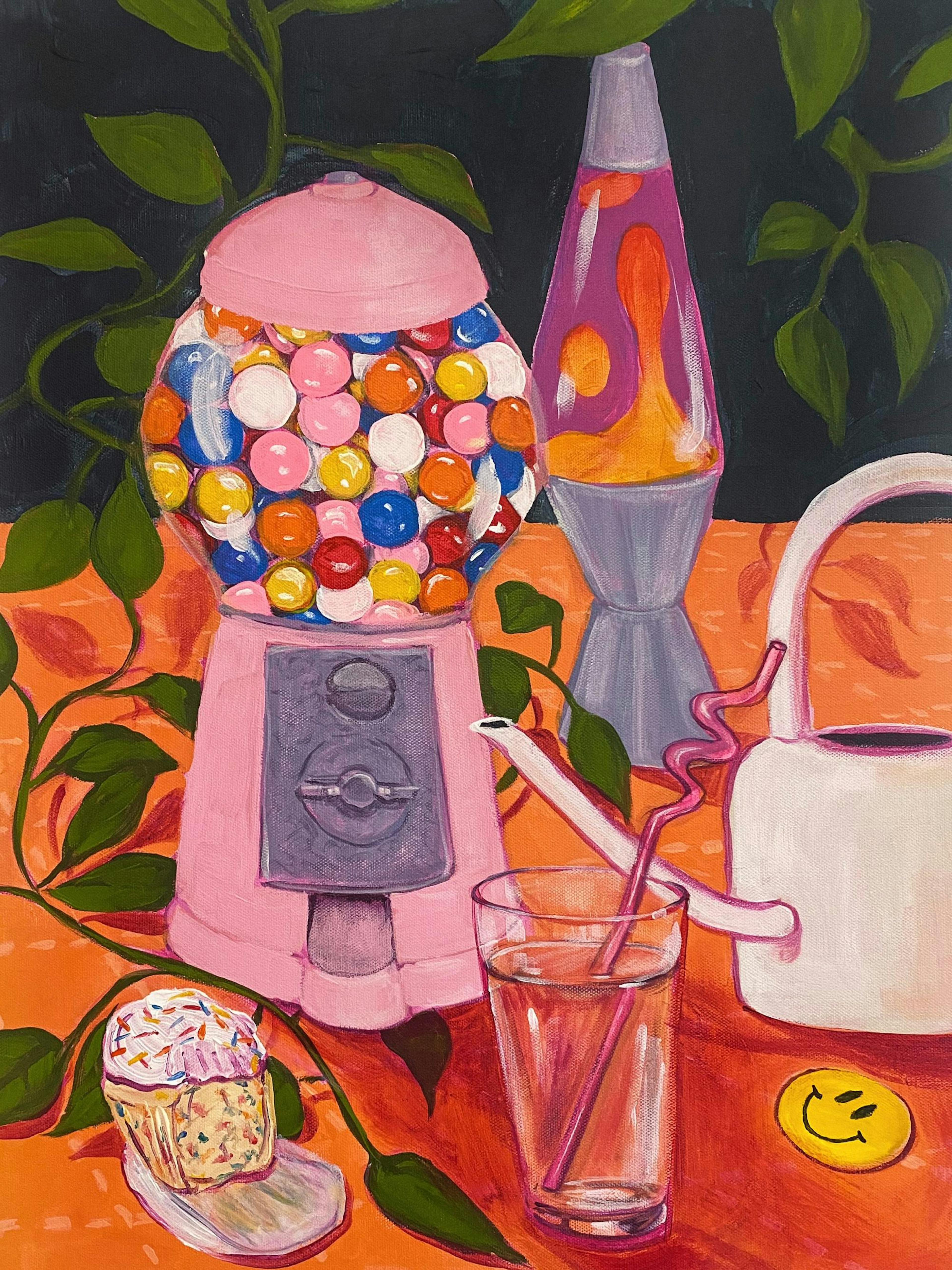 Lindsey Cherek - Still Life with Gumball Machine Poster