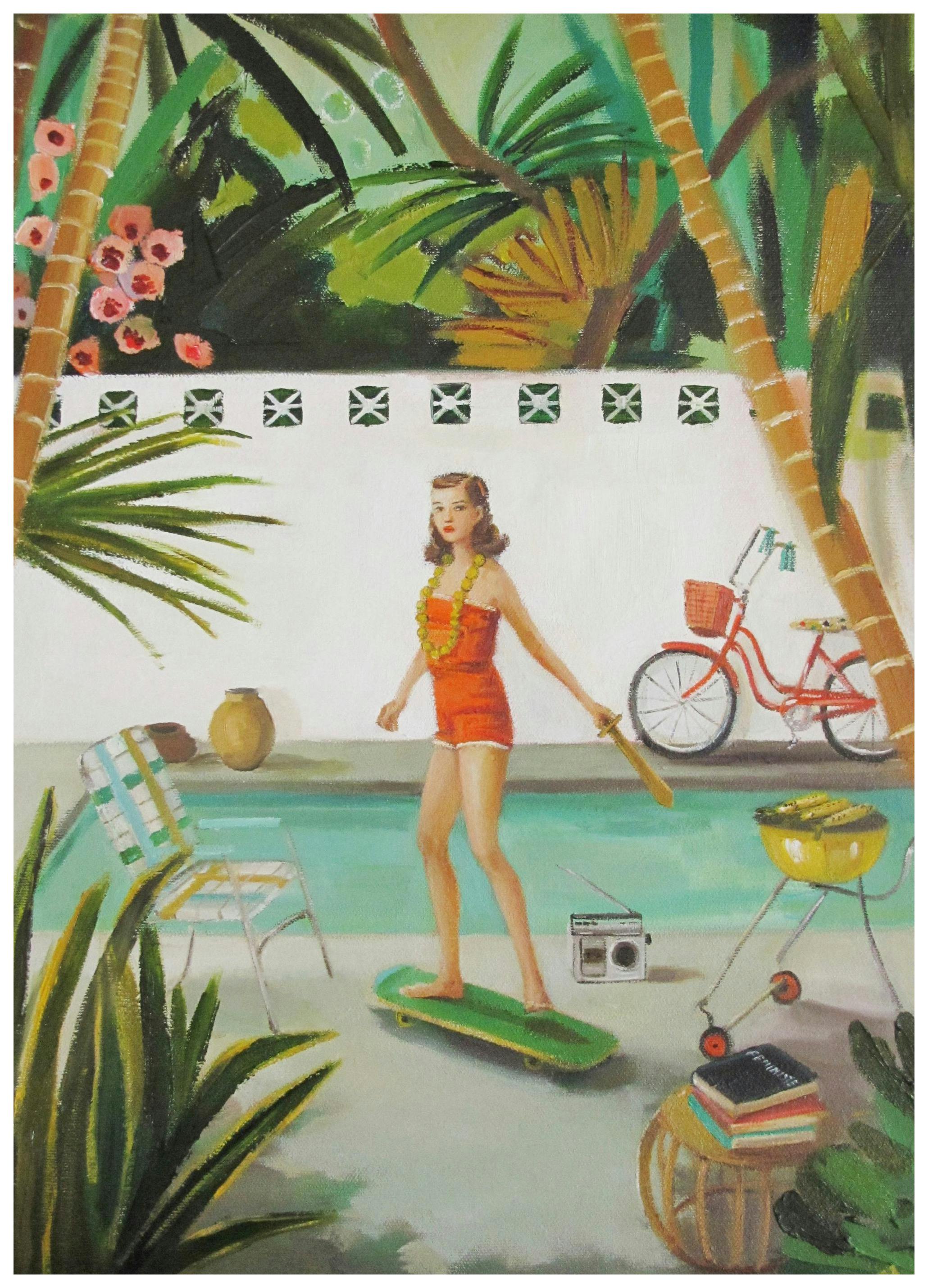 Janet Hill - The Backyard Feminist Poster (30x40 cm)