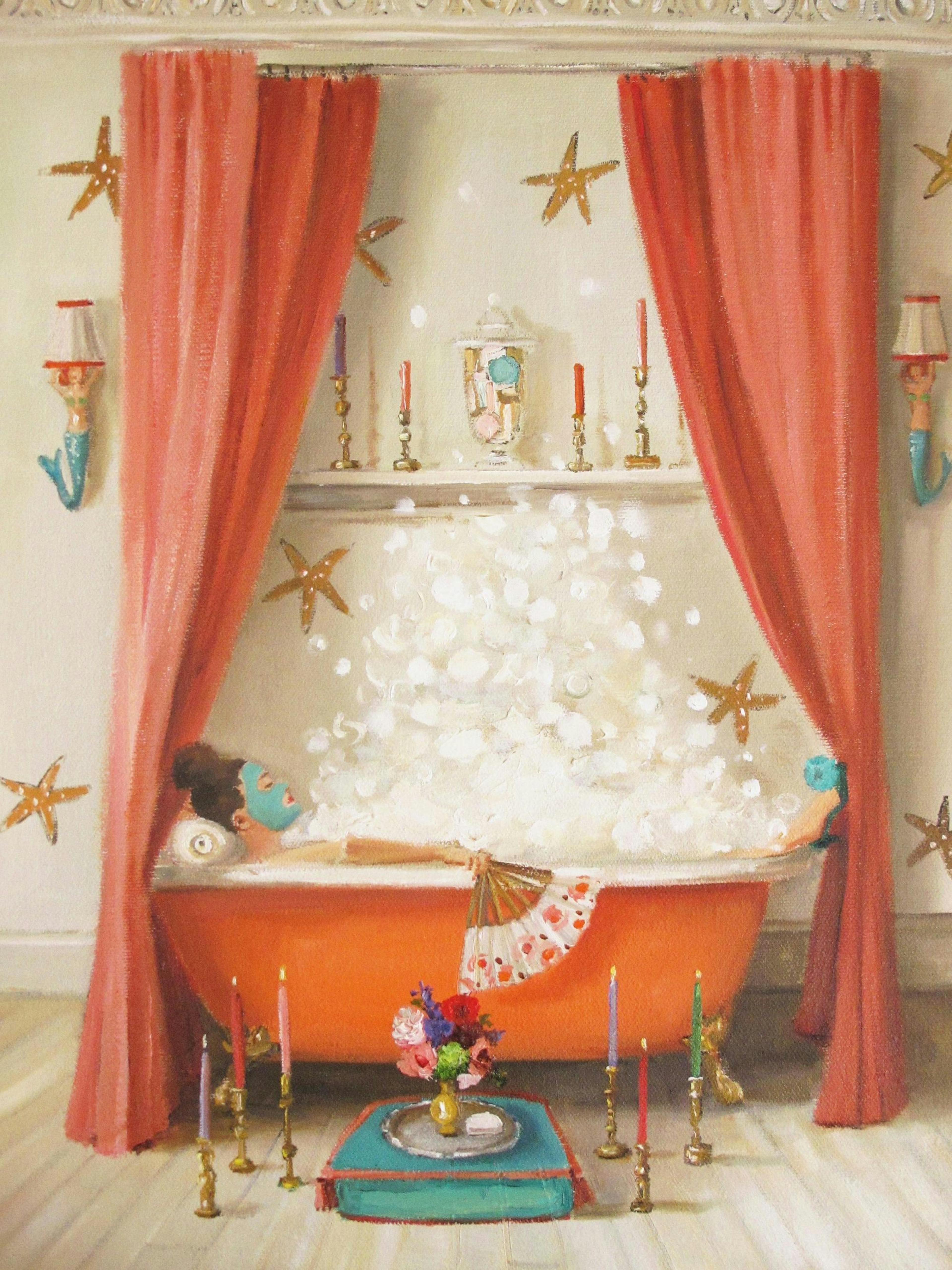 Janet Hill - Princess Edwina Takes A Bath Print