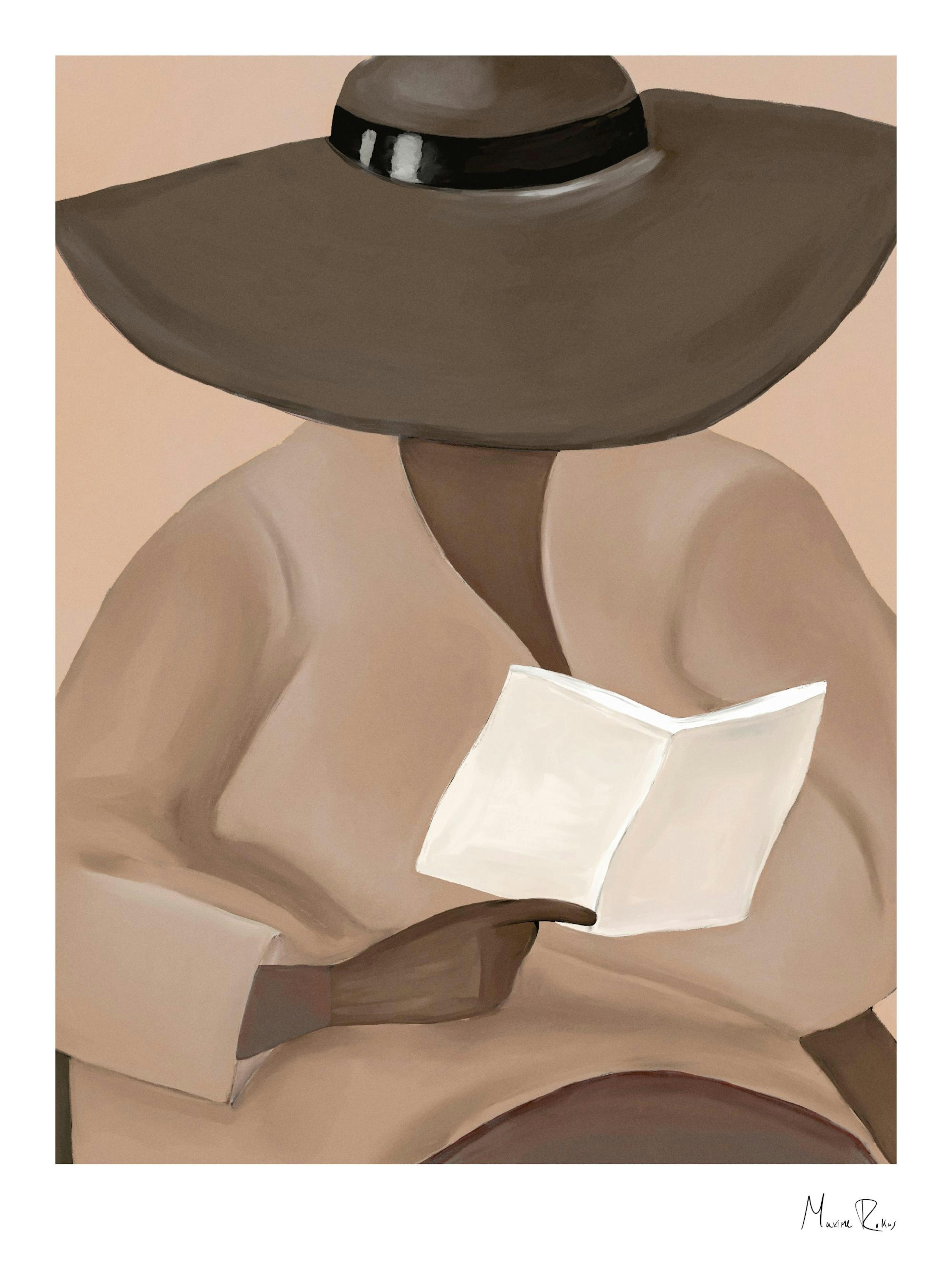 Maxime Rokus - Reading Hat Print