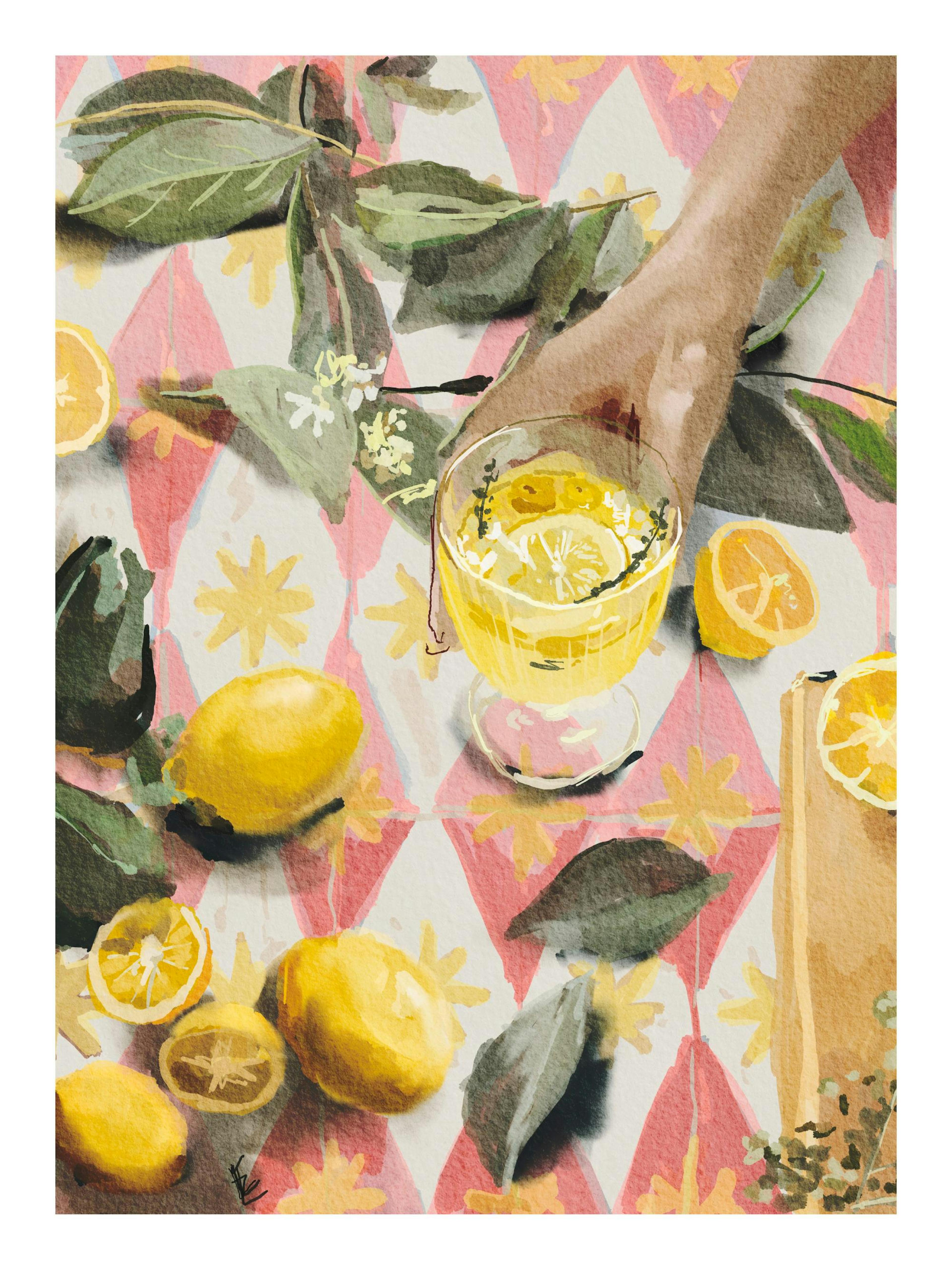 Ekaterina - Zagorska - Lemon Cocktail Affiche