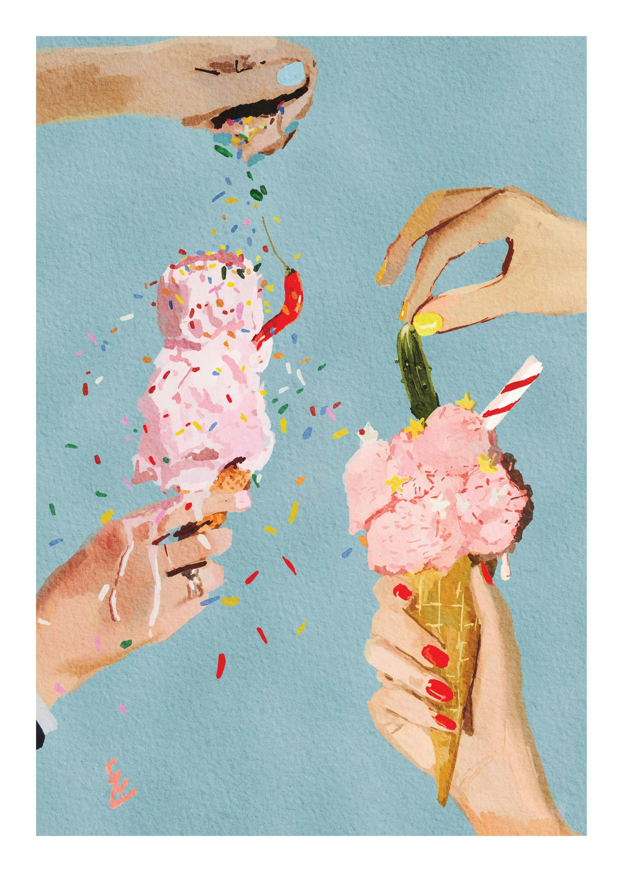 Ekaterina - Zagorska - Pickle & Chili Ice Cream Plakat 0