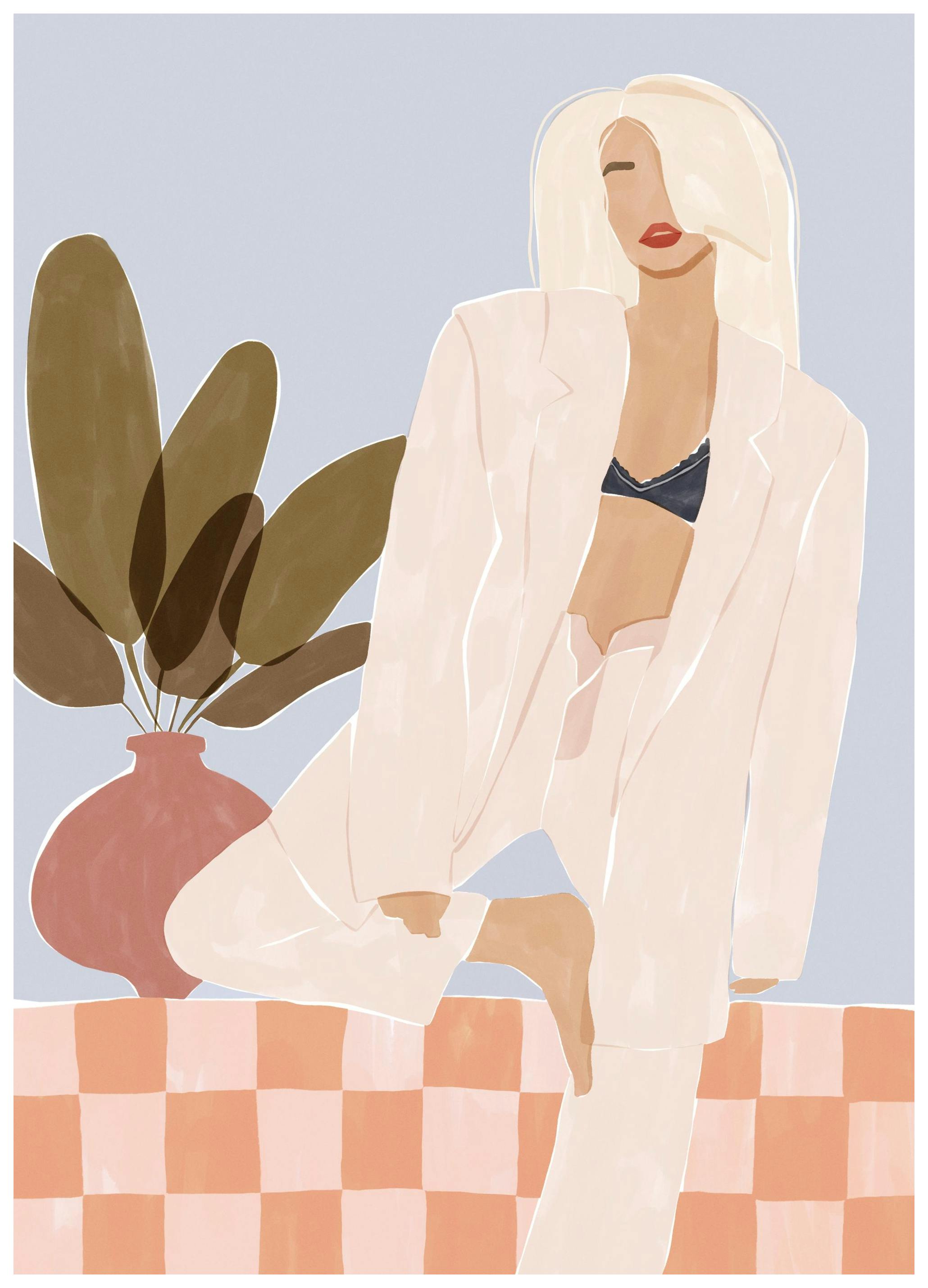 Ivy Green - Woman Doing Yoga Poster (30x40 cm)