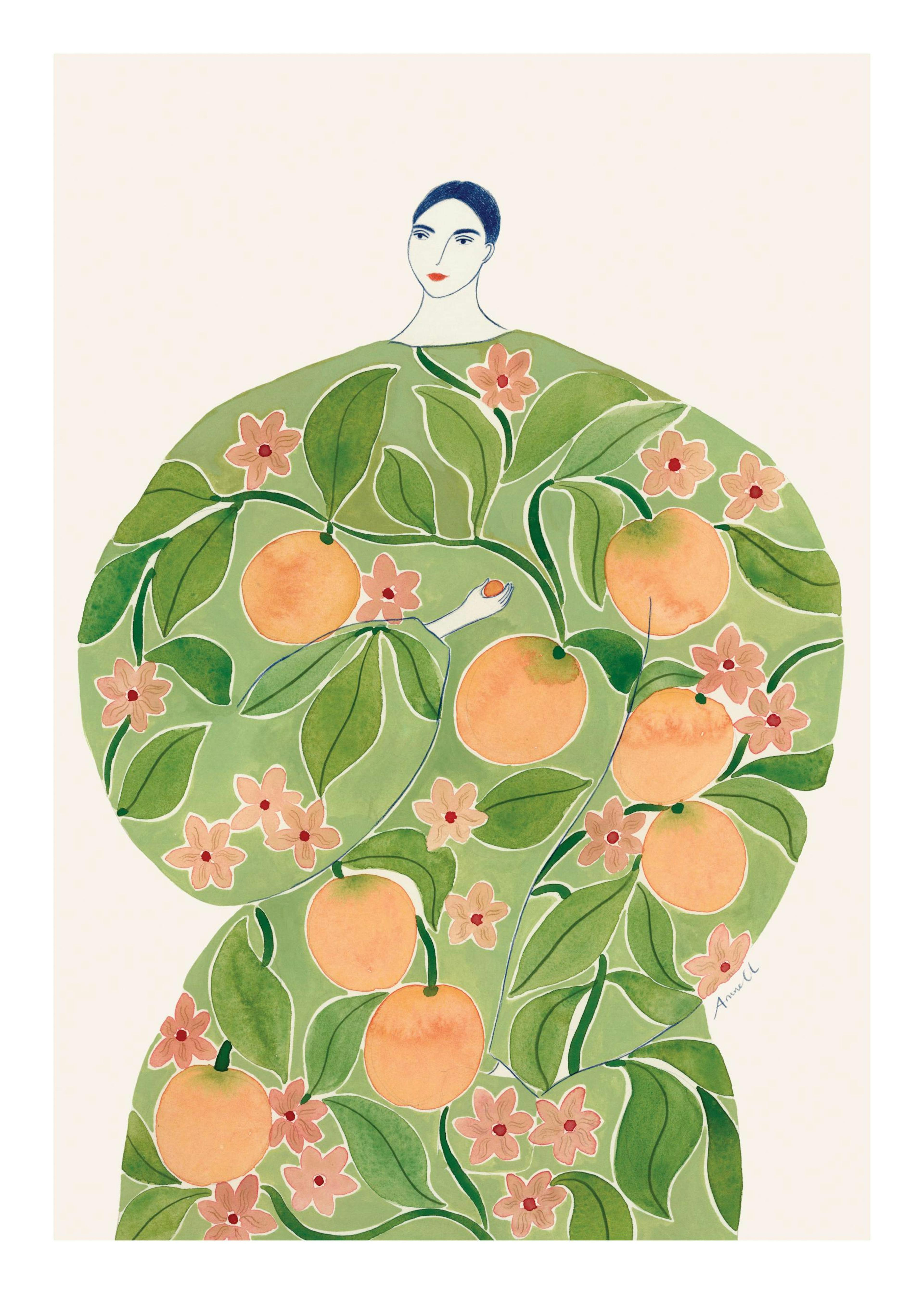 La Poire - Apricot Coat Print 0