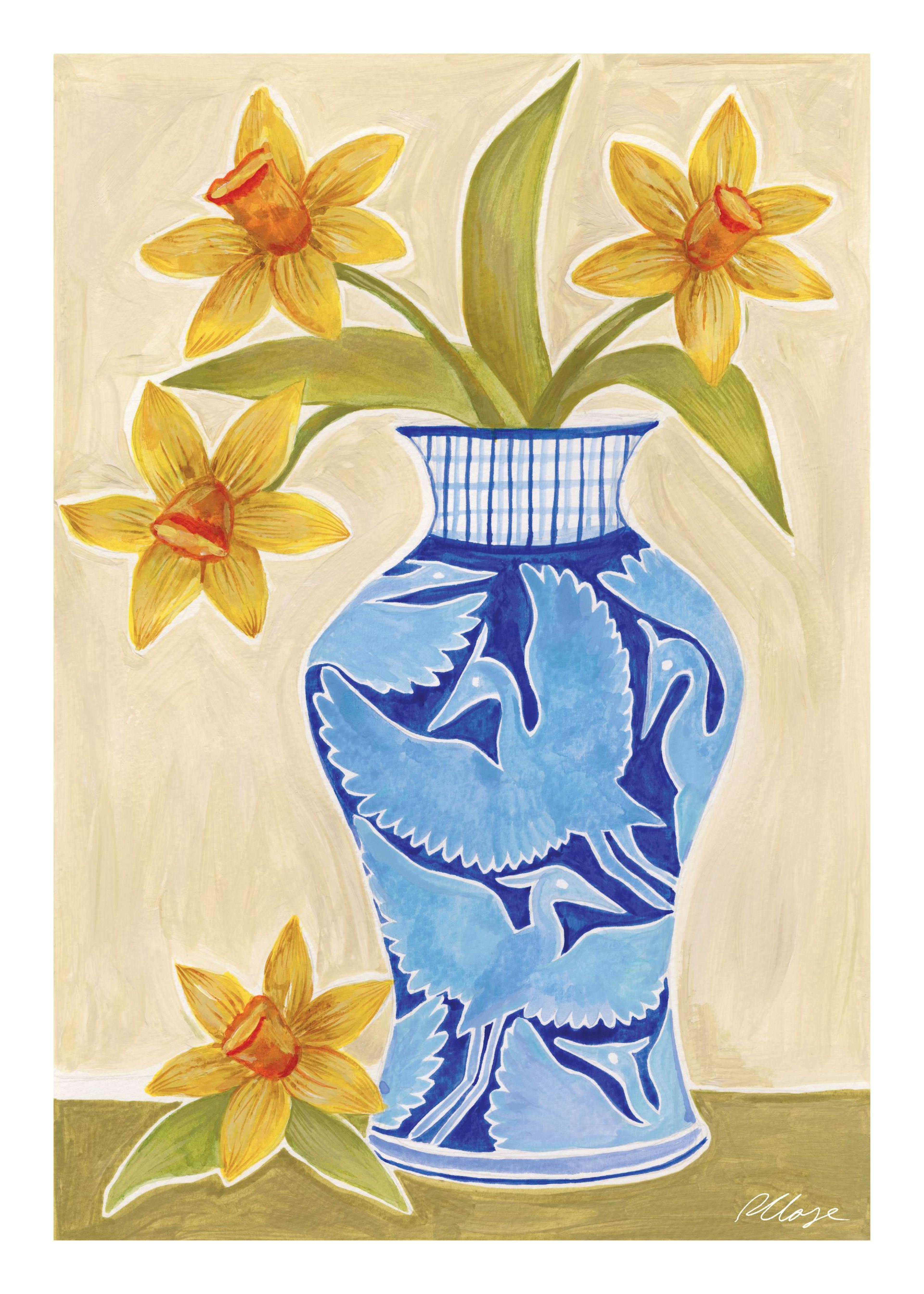 Rosanna Corfe - Daffodil Vase Poster 0