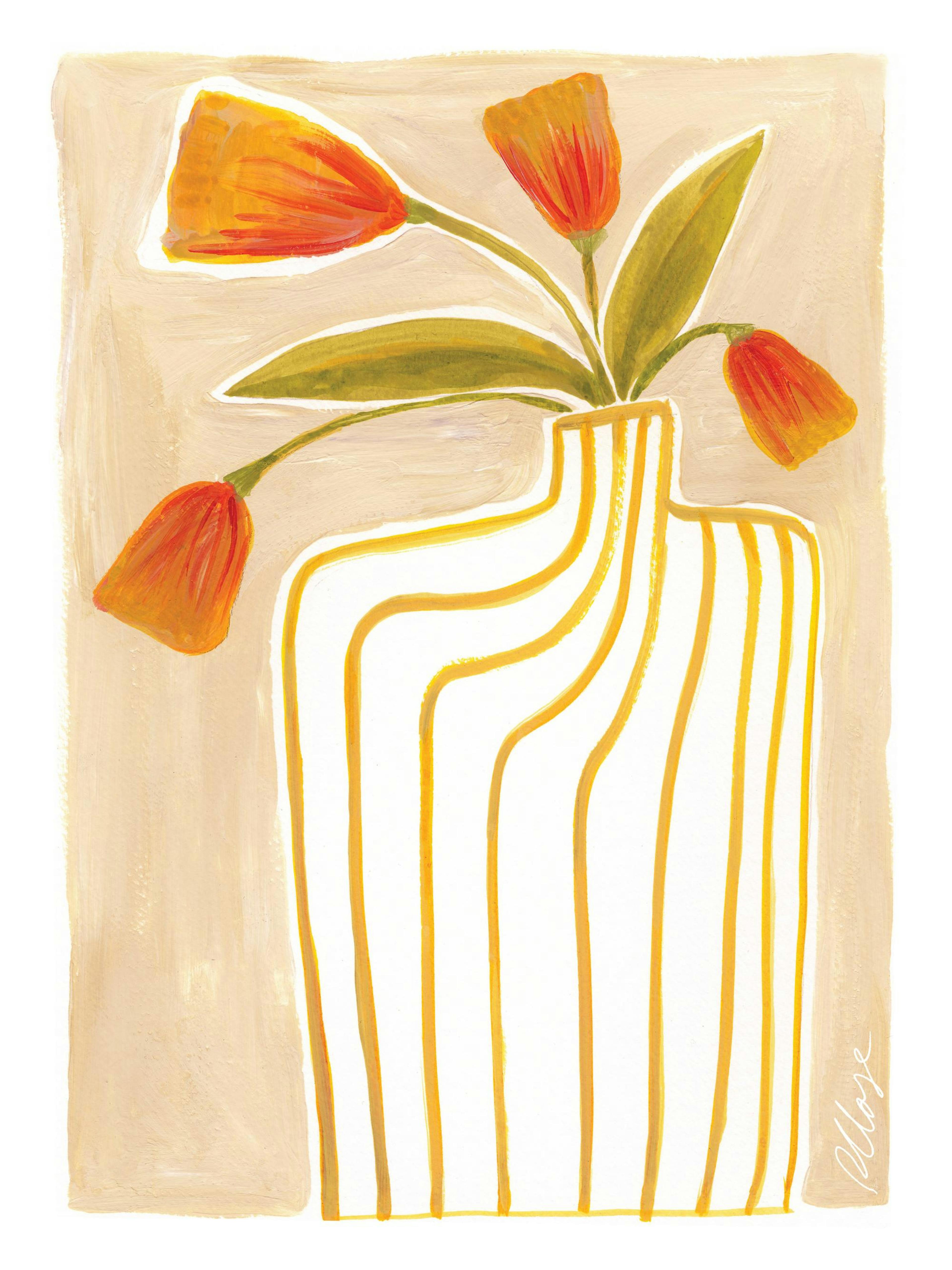 Rosanna Corfe - Spring Tulips Plagát