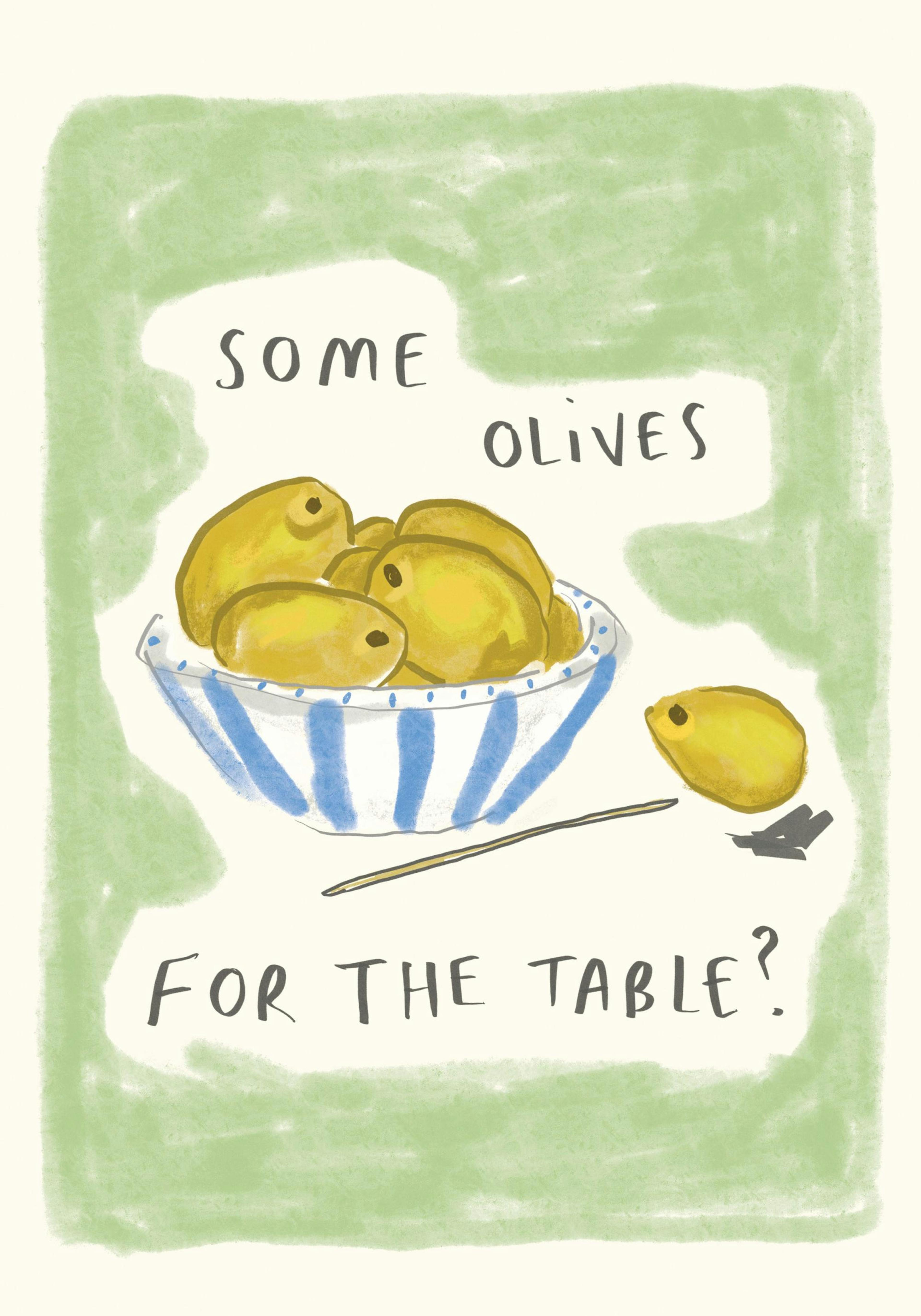 Lauren Emmett - Olives Print