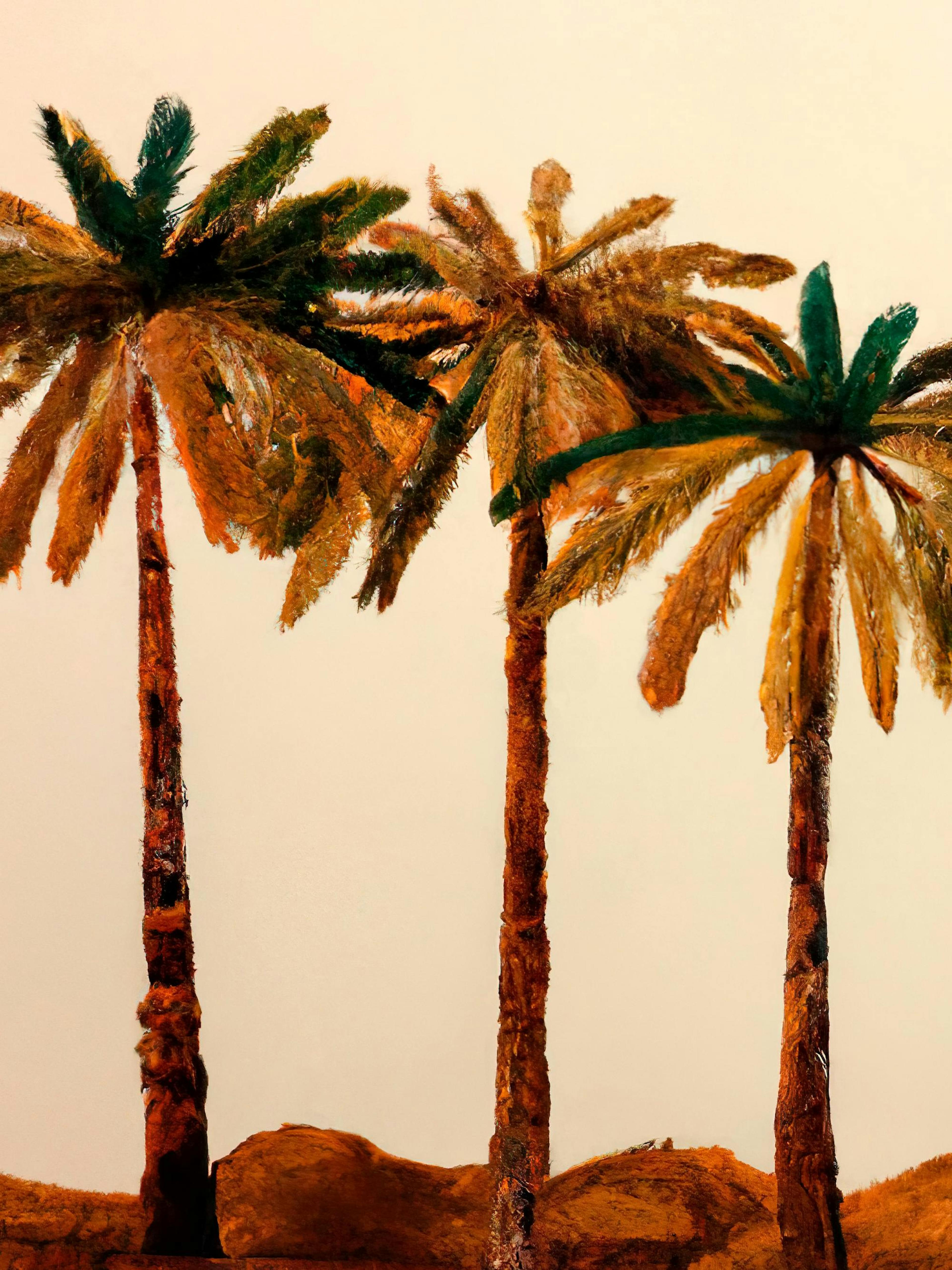 Merel Takken - Palm Trio Plakát
