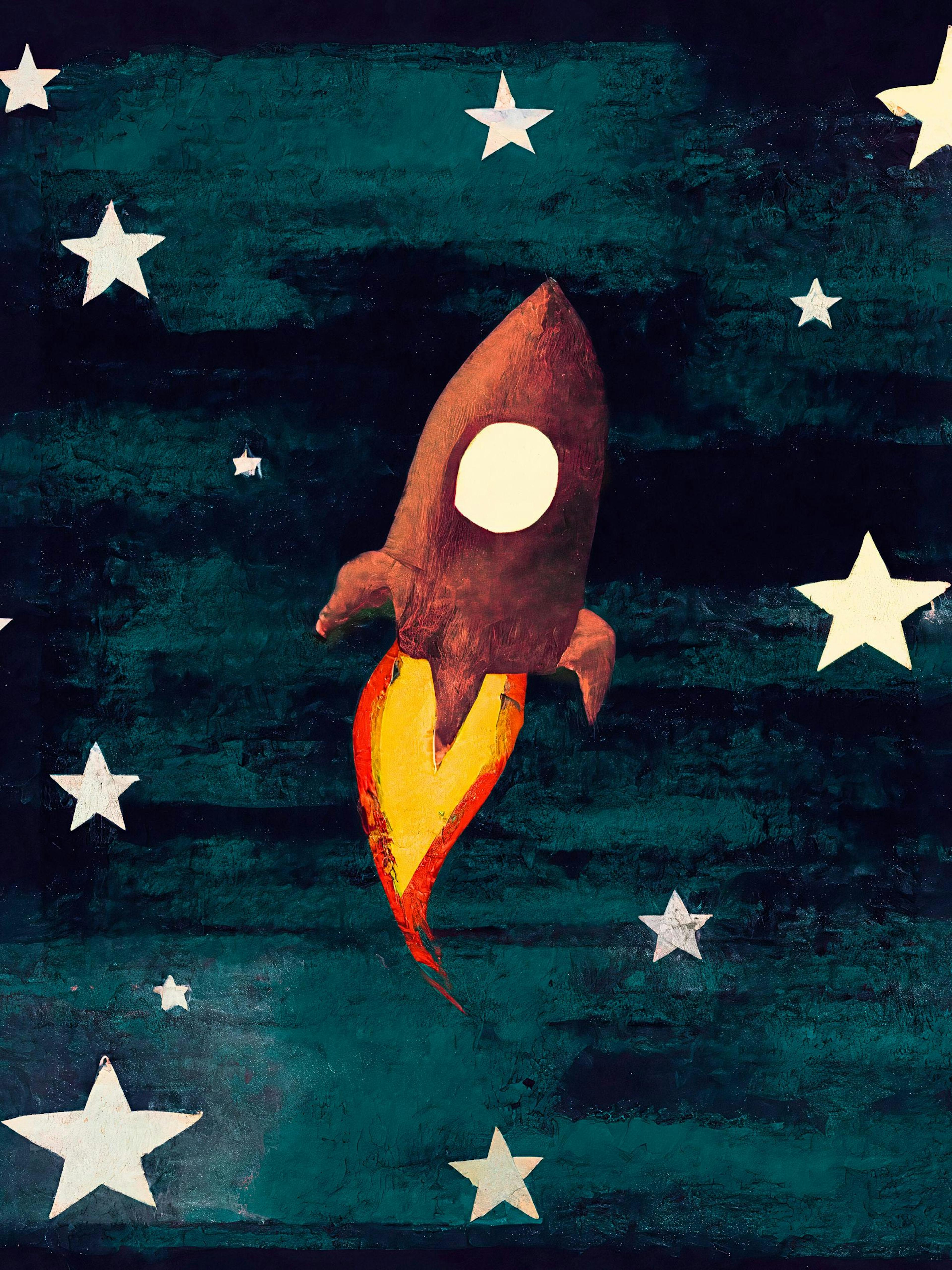 Merel Takken - Rocket Love Print