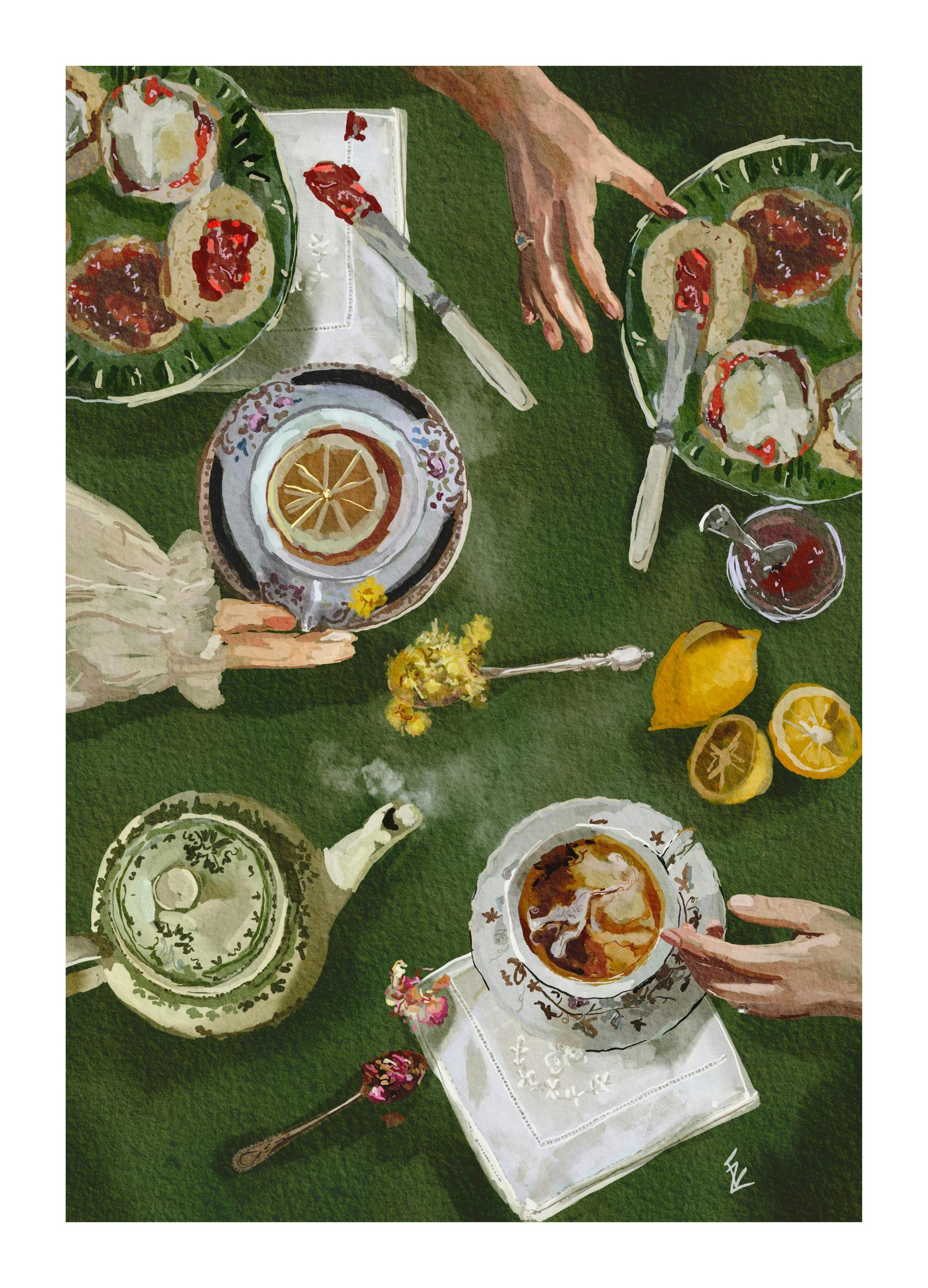 Ekaterina Zagorska - Tea OâClock Poster (50x70 cm)