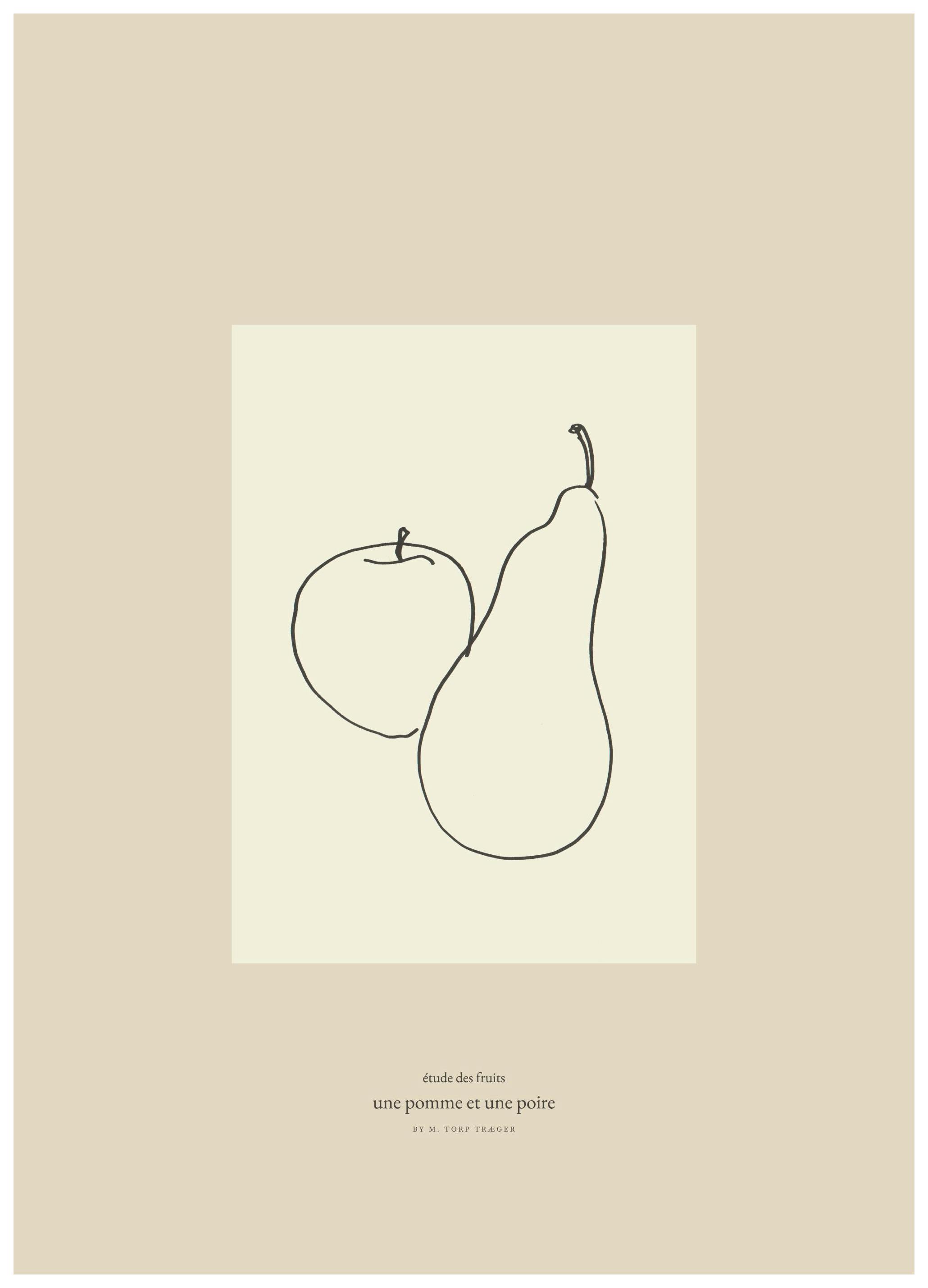 Mie & Him - Fruit Poster (50x70 cm)- Mie & Him