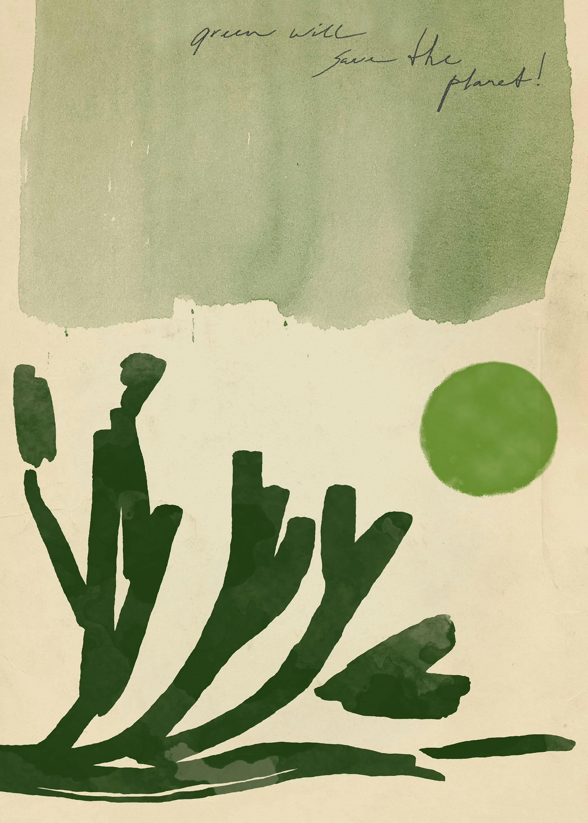 Sylvia Takken - Go Green Plakat 0