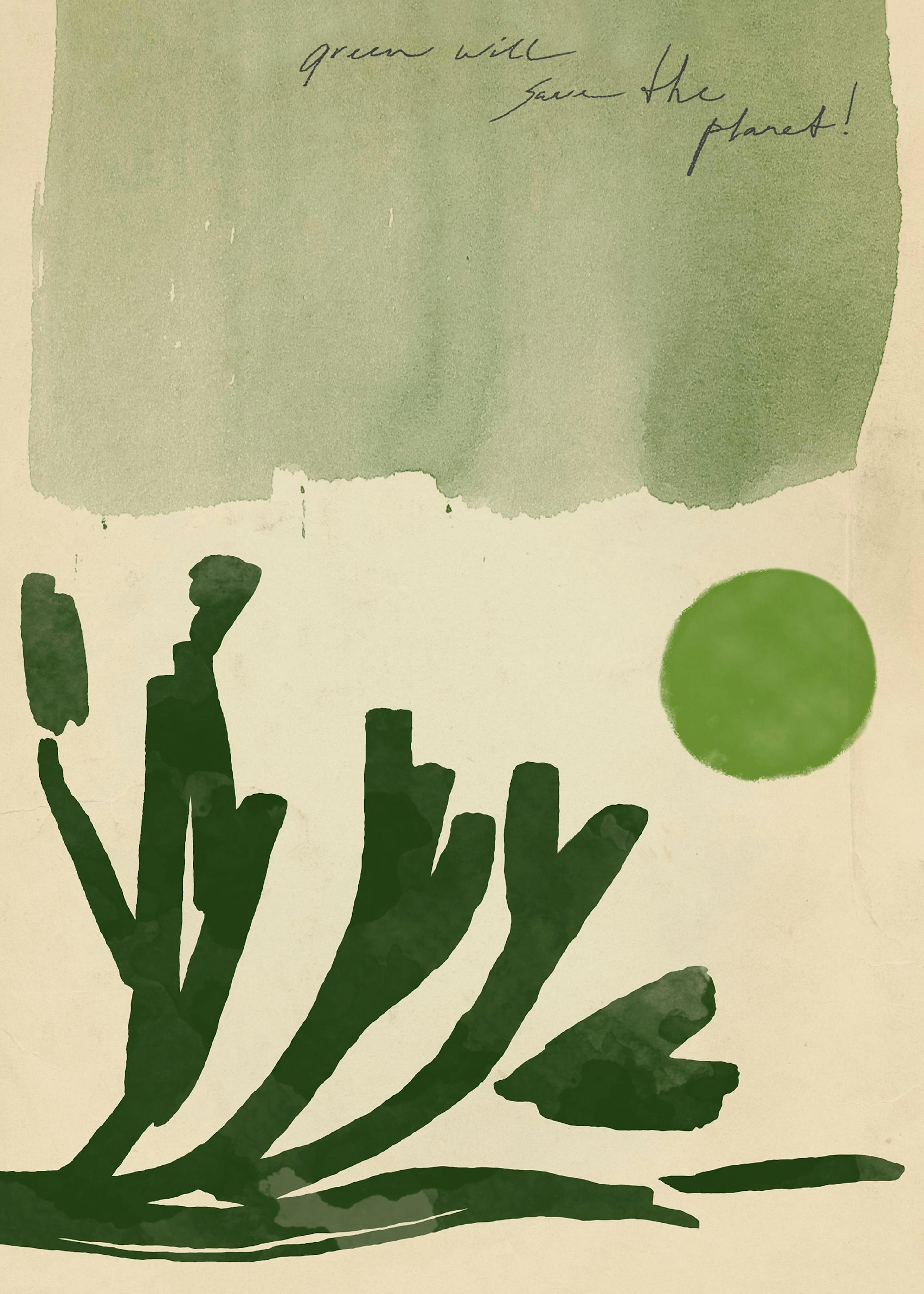 Sylvia Takken - Go Green Poster 0