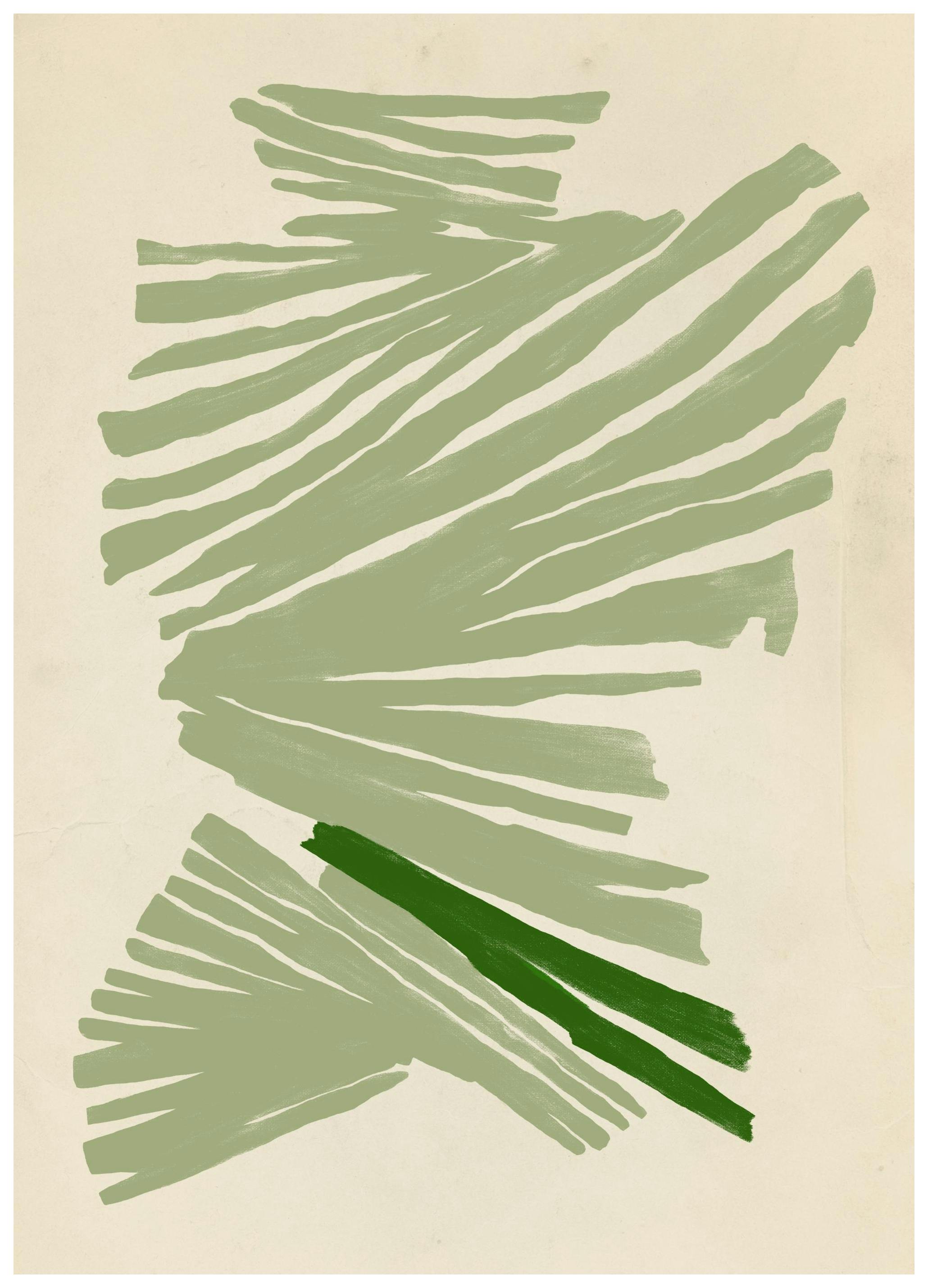 Sylvia Takken - Just Green Plakat (50x70 cm)- Sylvia Takken