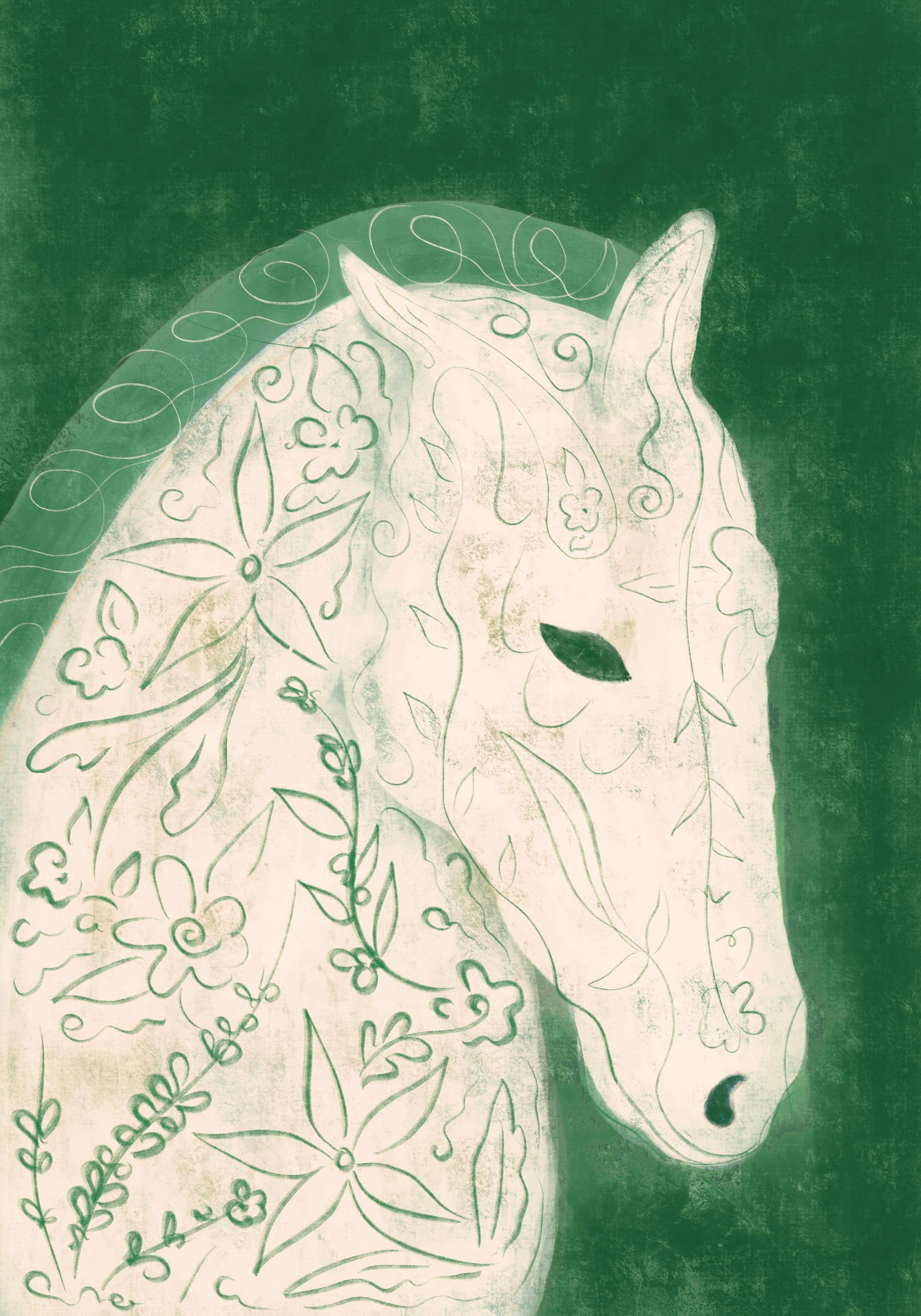 Lucrecia Rey Caro - Earth Horse Print 0