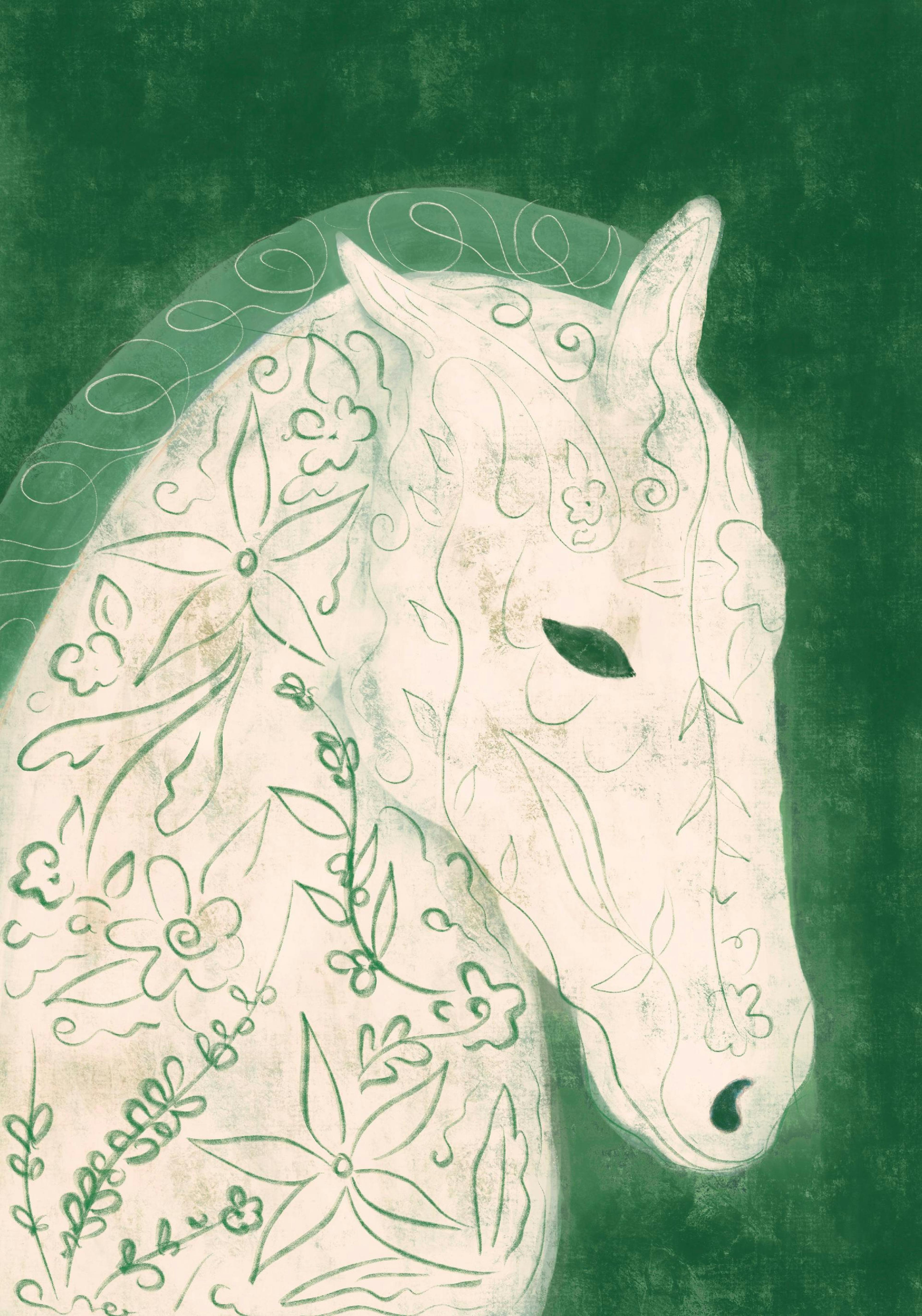 Lucrecia Rey Caro - Earth Horse Print