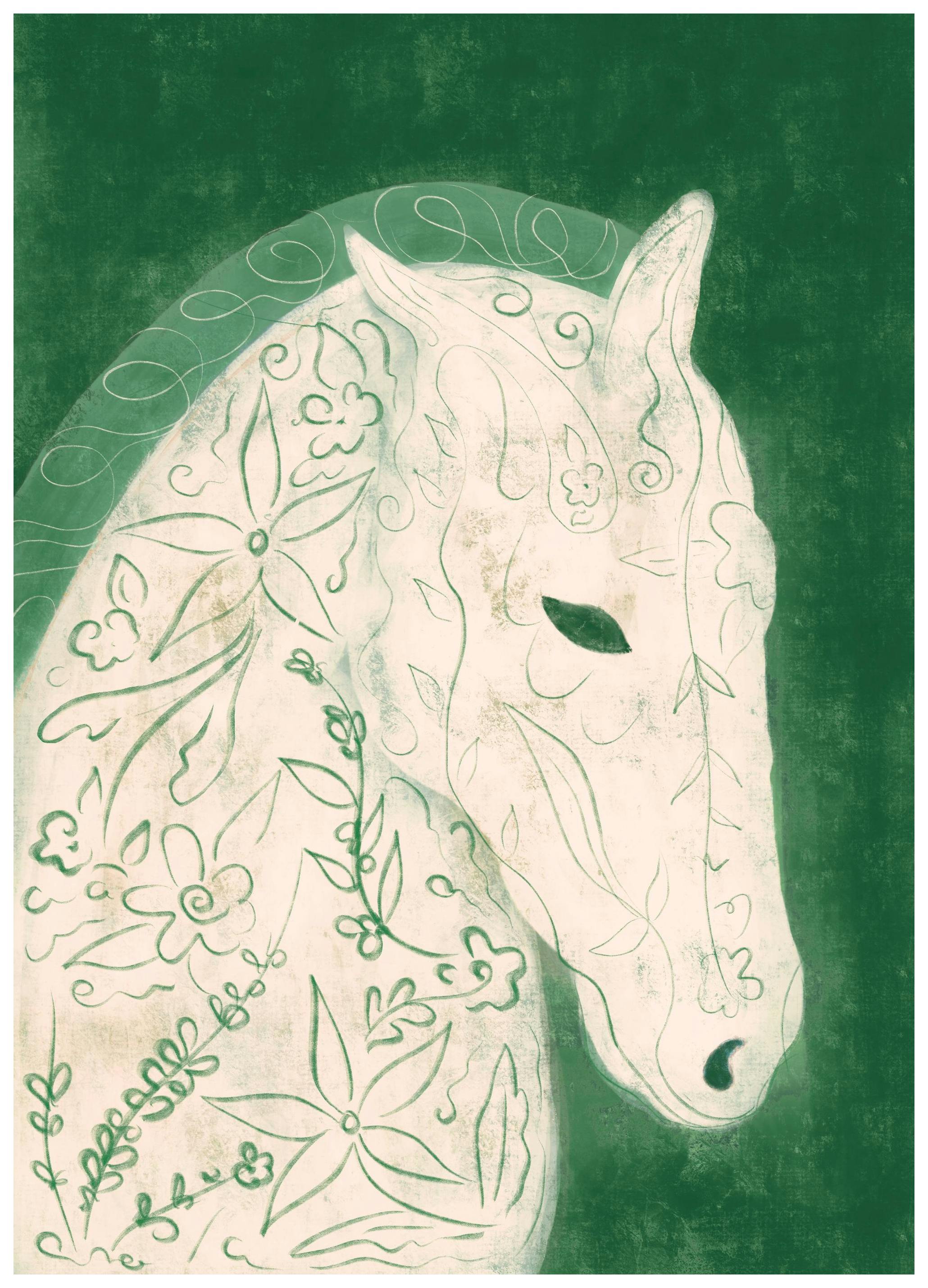 Lucrecia Rey Caro - Earth Horse Poster (21x30 cm)