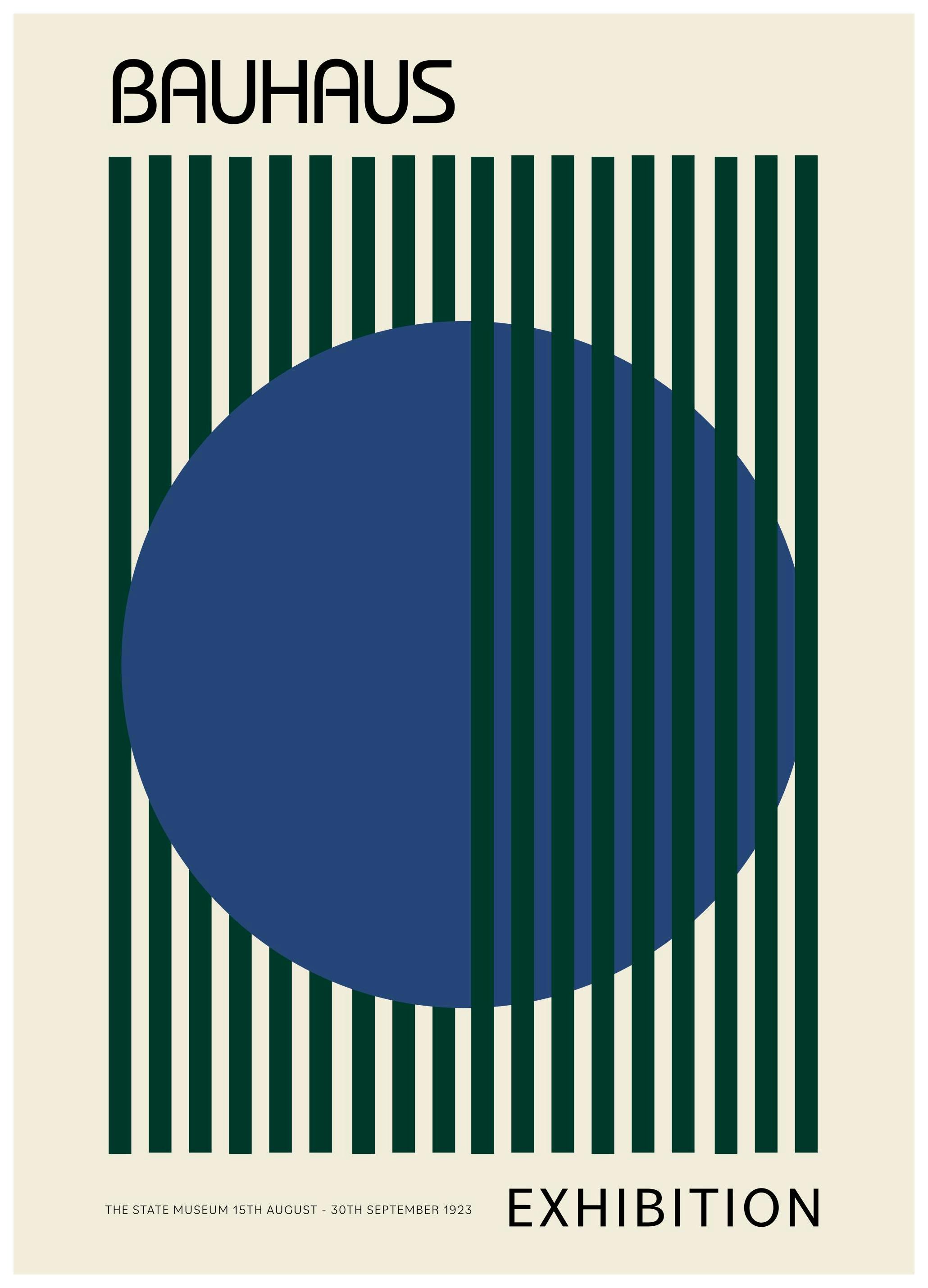 Bauhaus Exhibition Plakat (21x30 cm)- Bauhaus Poster