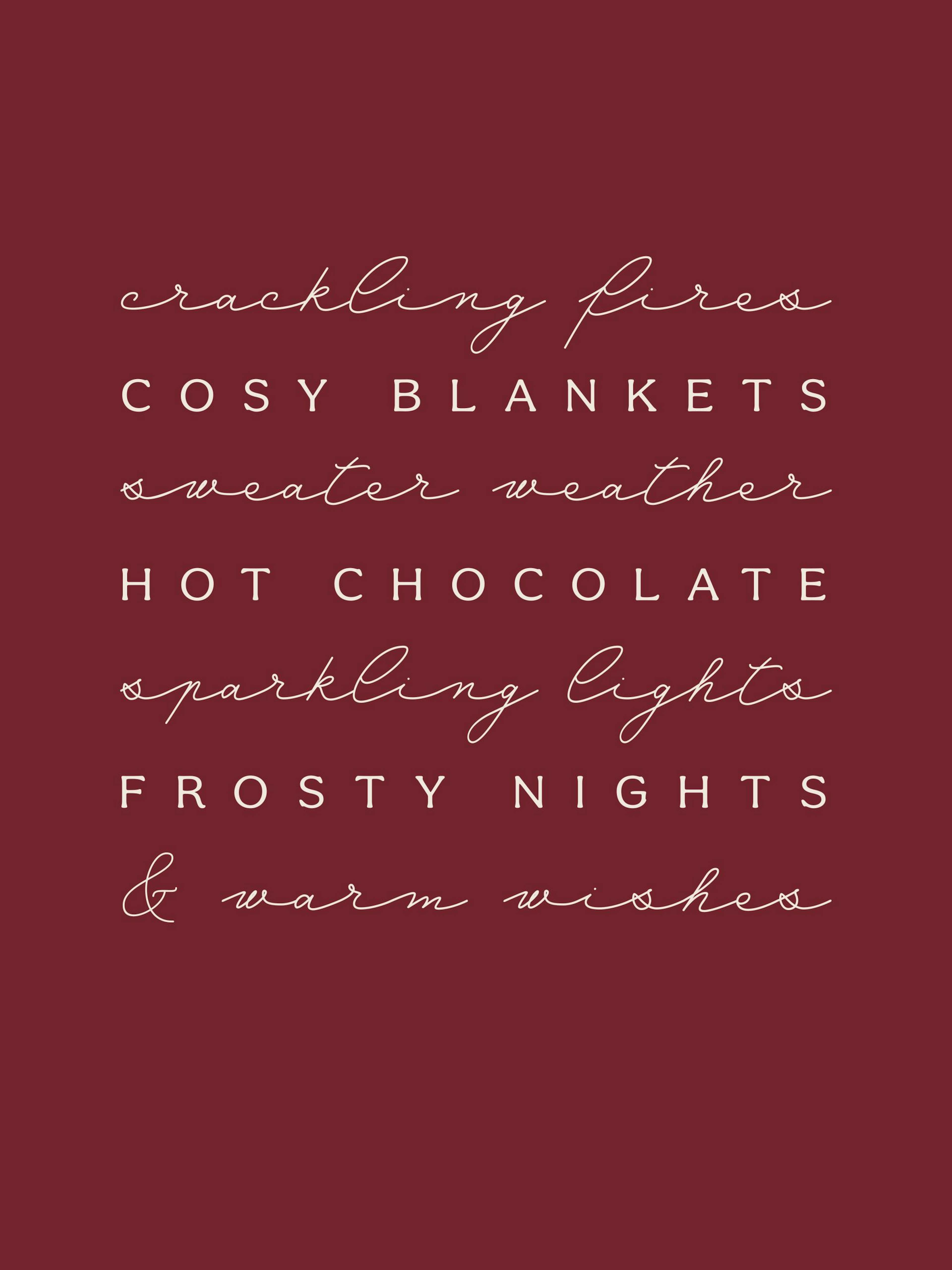 Warm Wishes Plakat 0