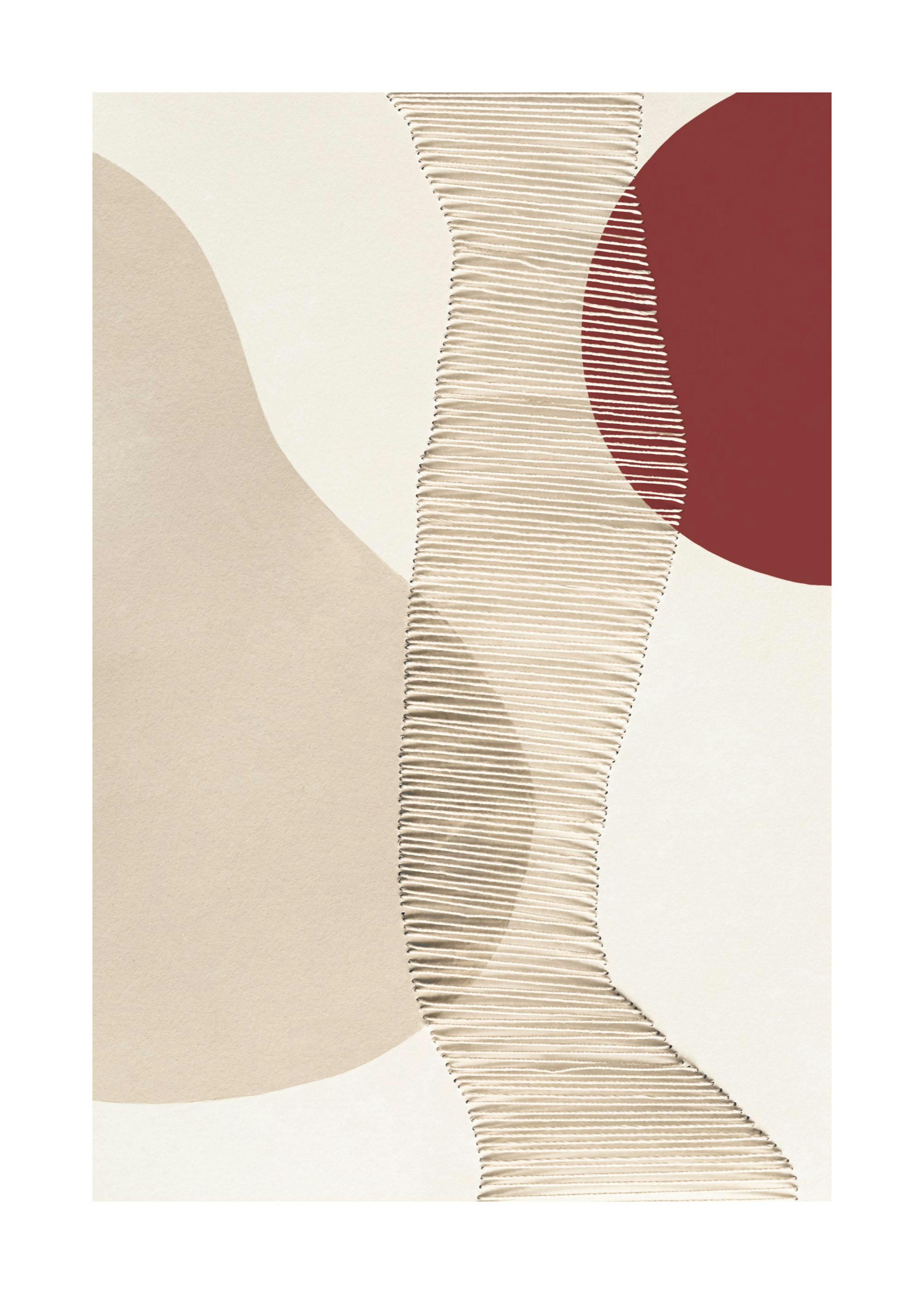 Red and Beige Poster 0