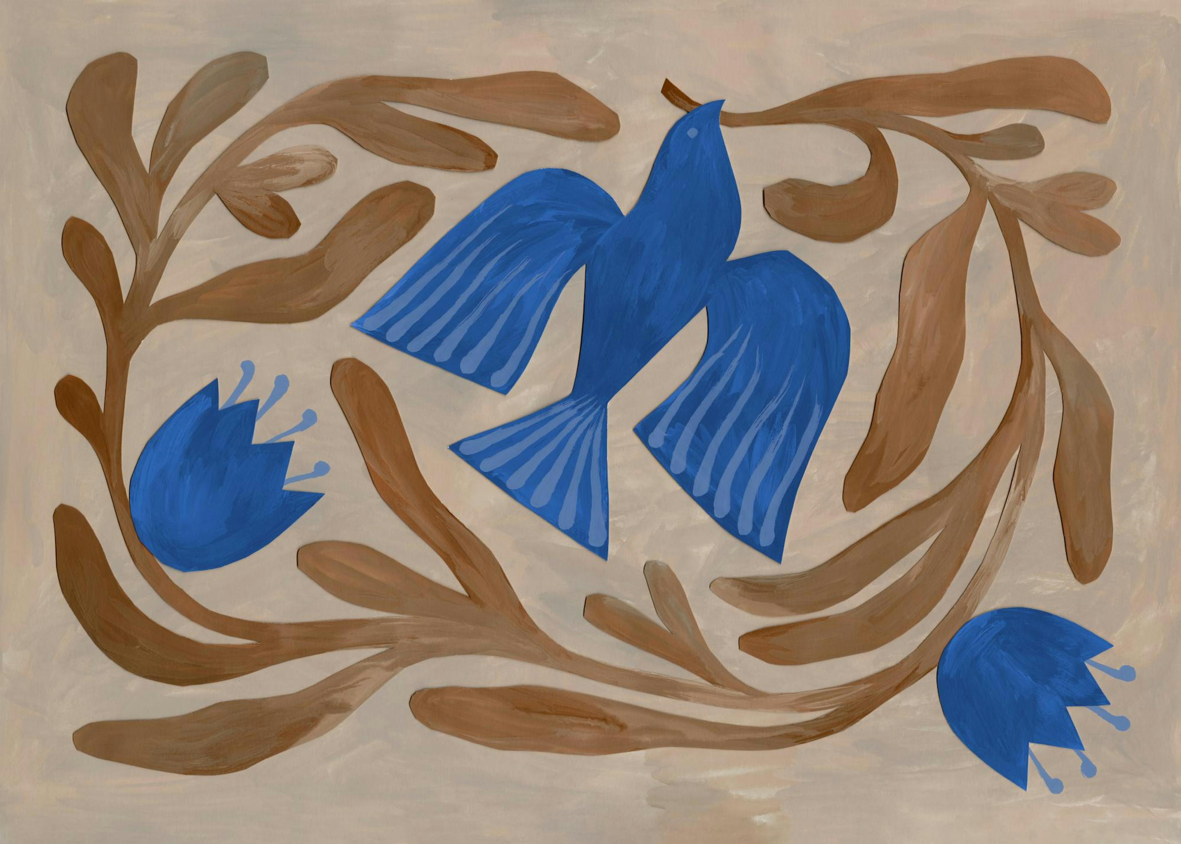 Bird and Branches Print 0
