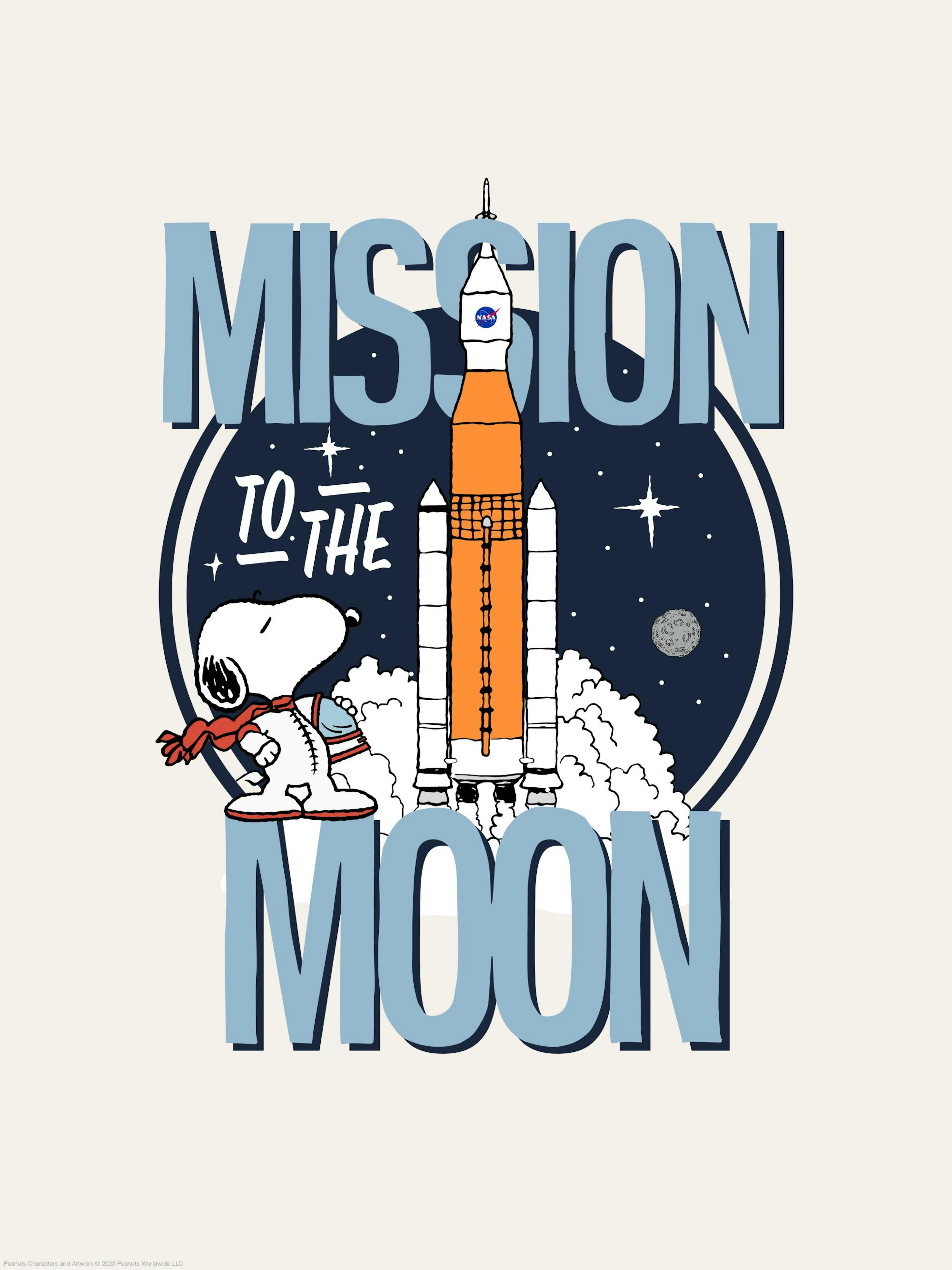 Snoopy Mission to the Moon Print