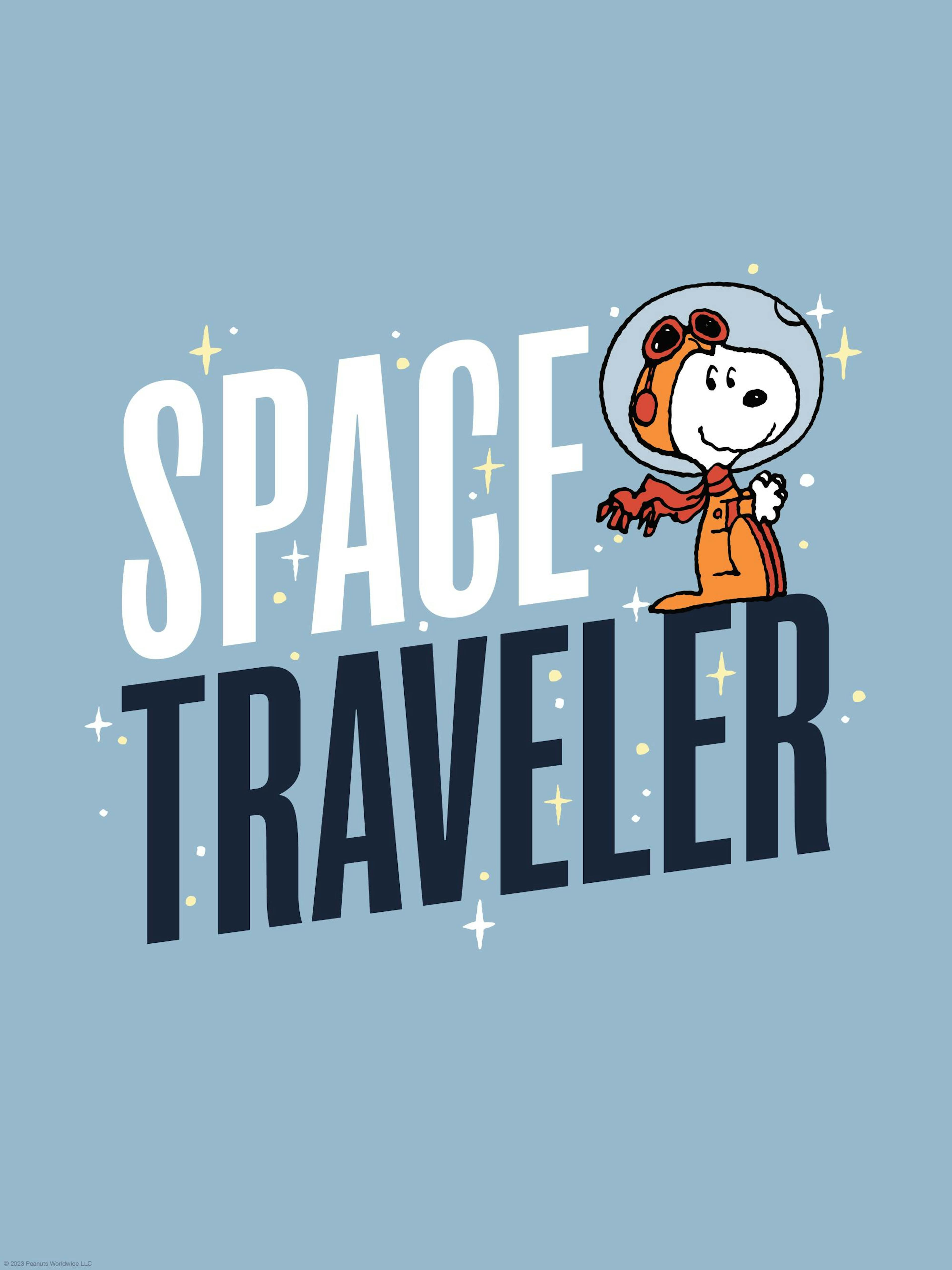 Snoopy Space Traveler Poster