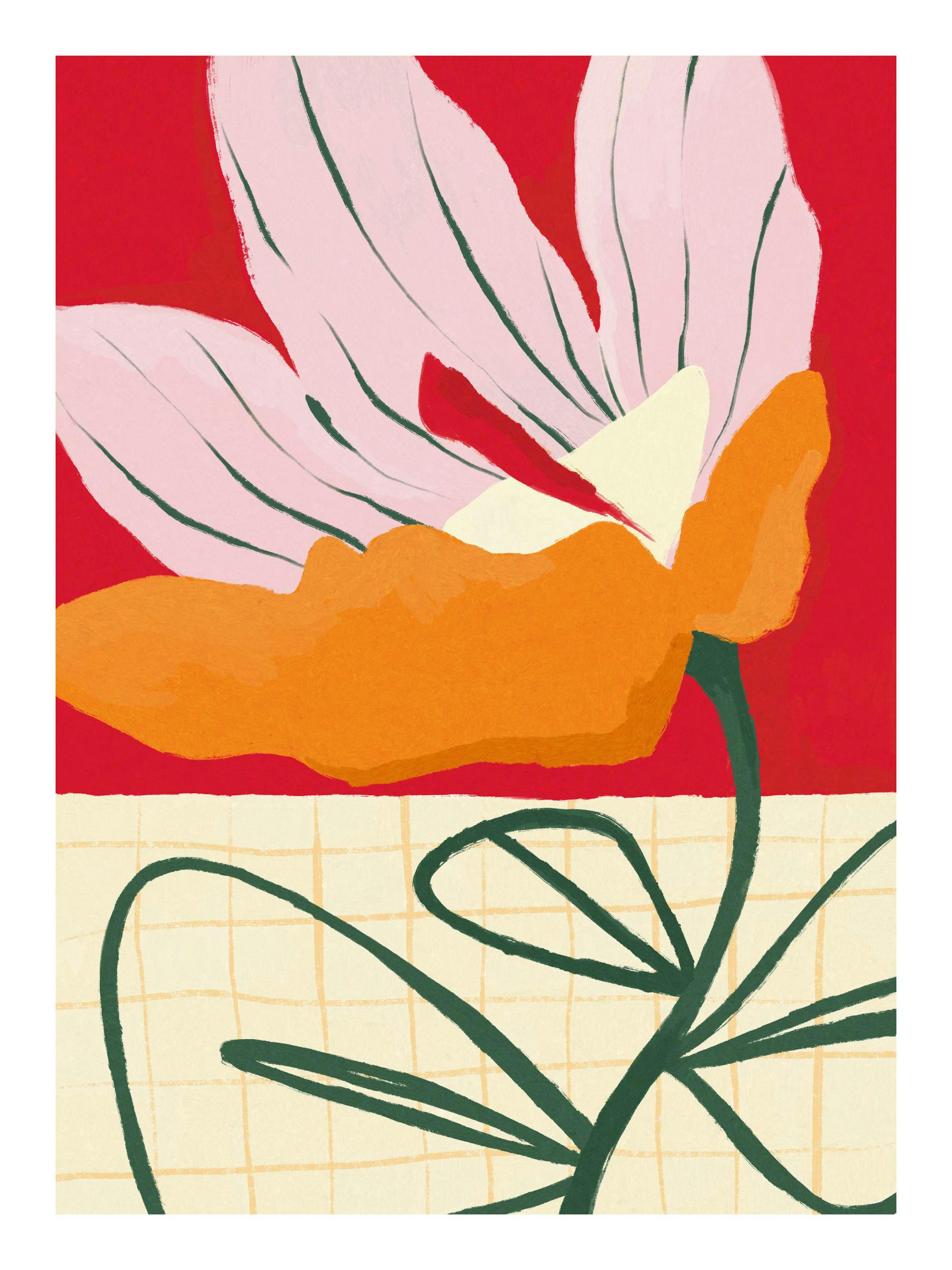 Decorative Flower Plakat
