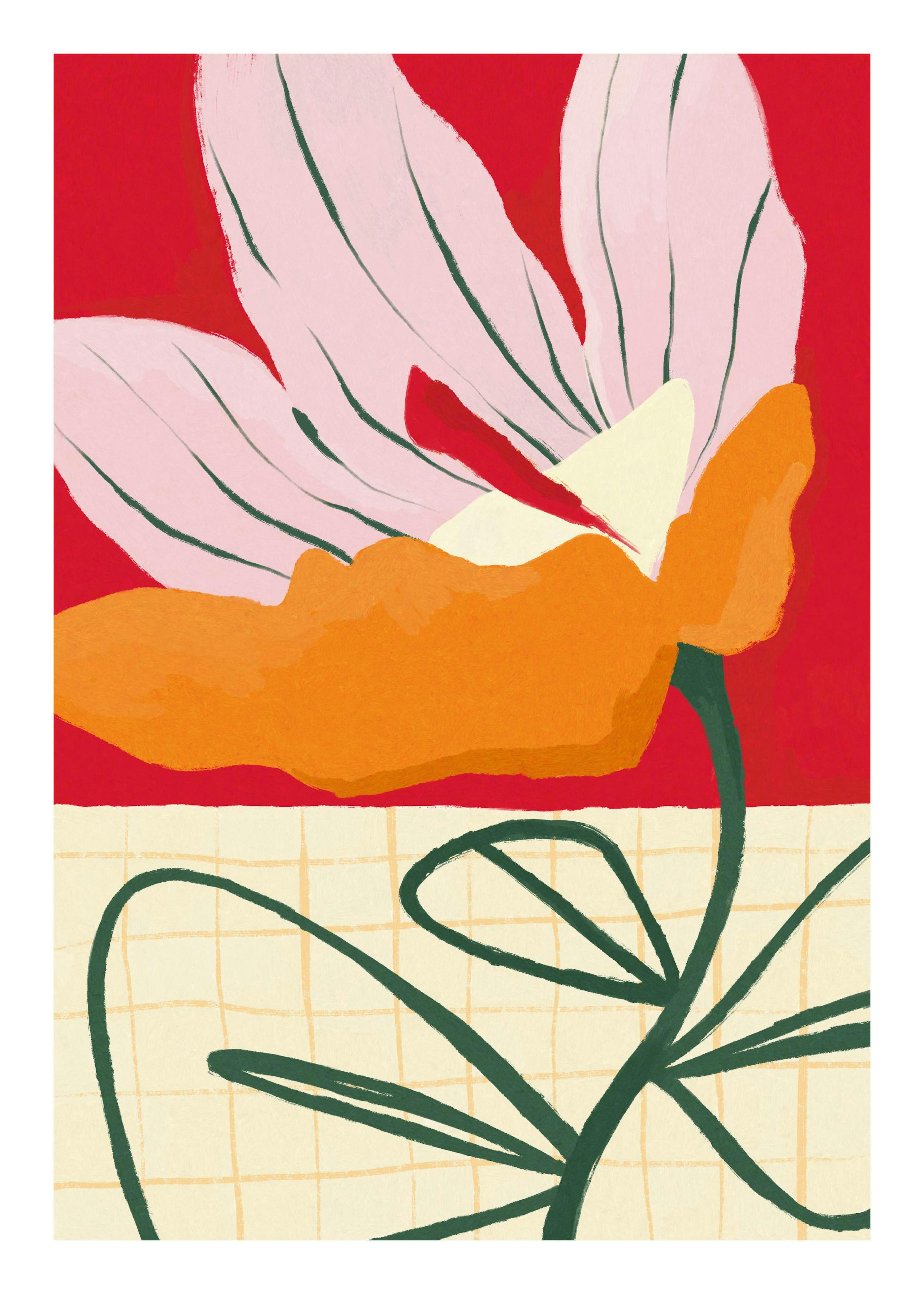 Decorative Flower Print 0