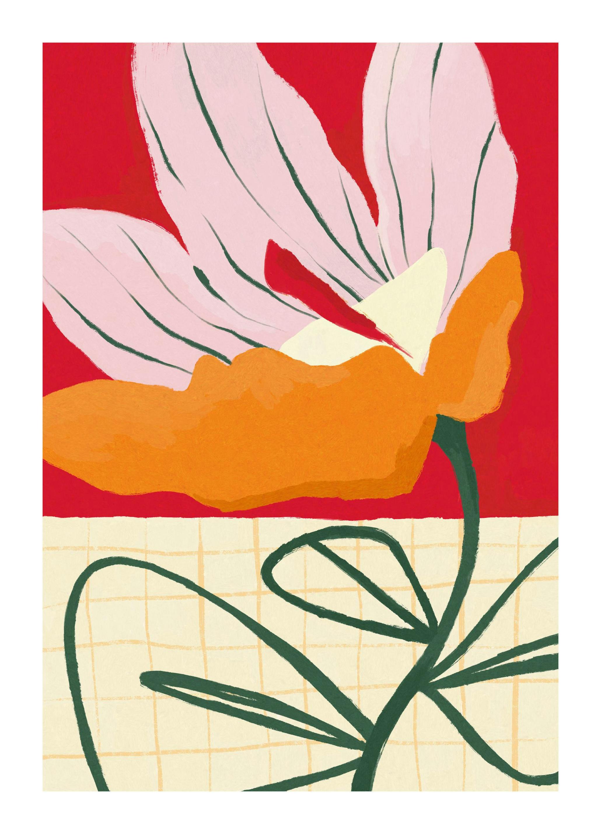 Decorative Flower Poster (50x70 cm)- Arte moderna