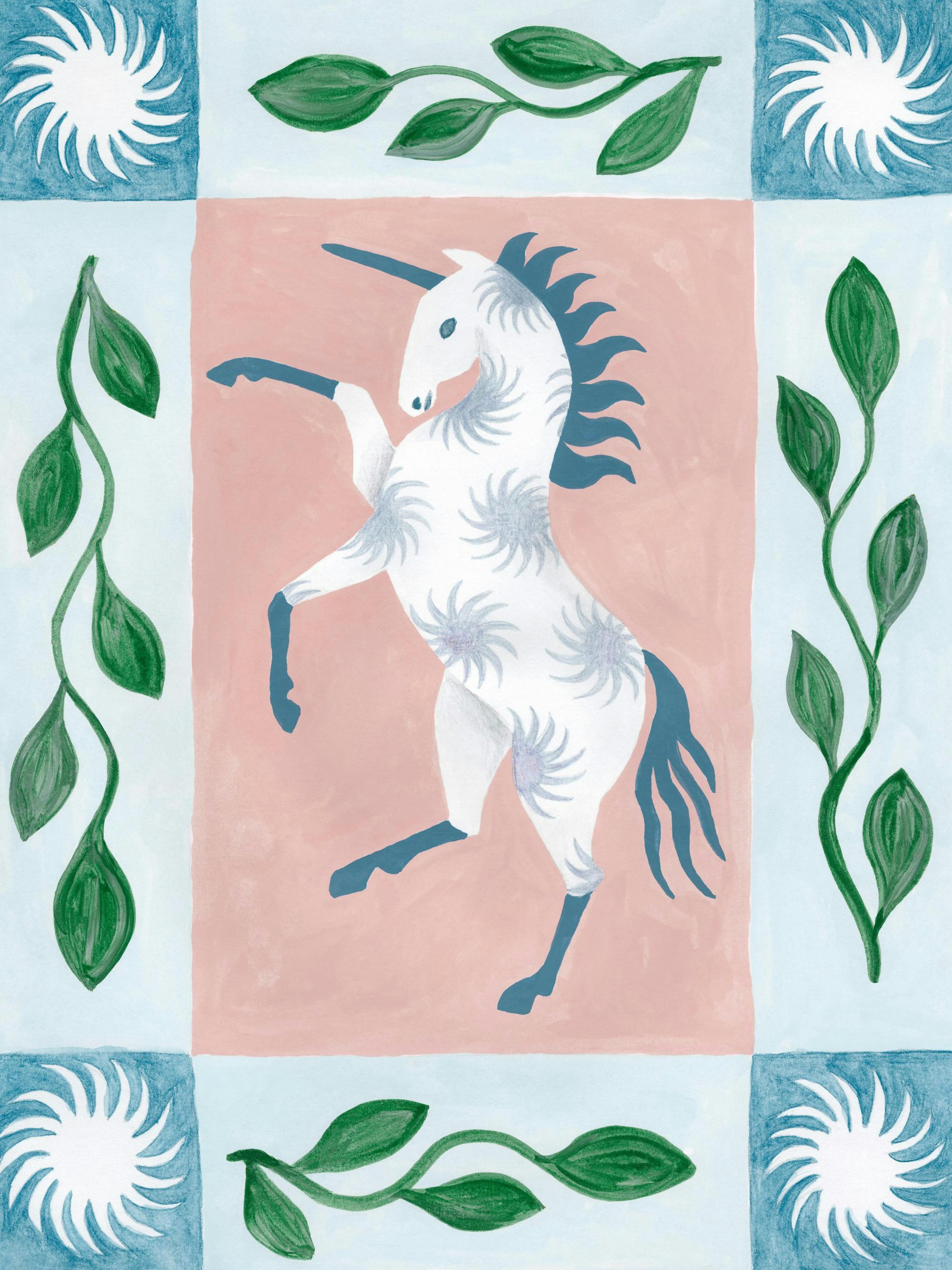 Unicorn Dancing Poster