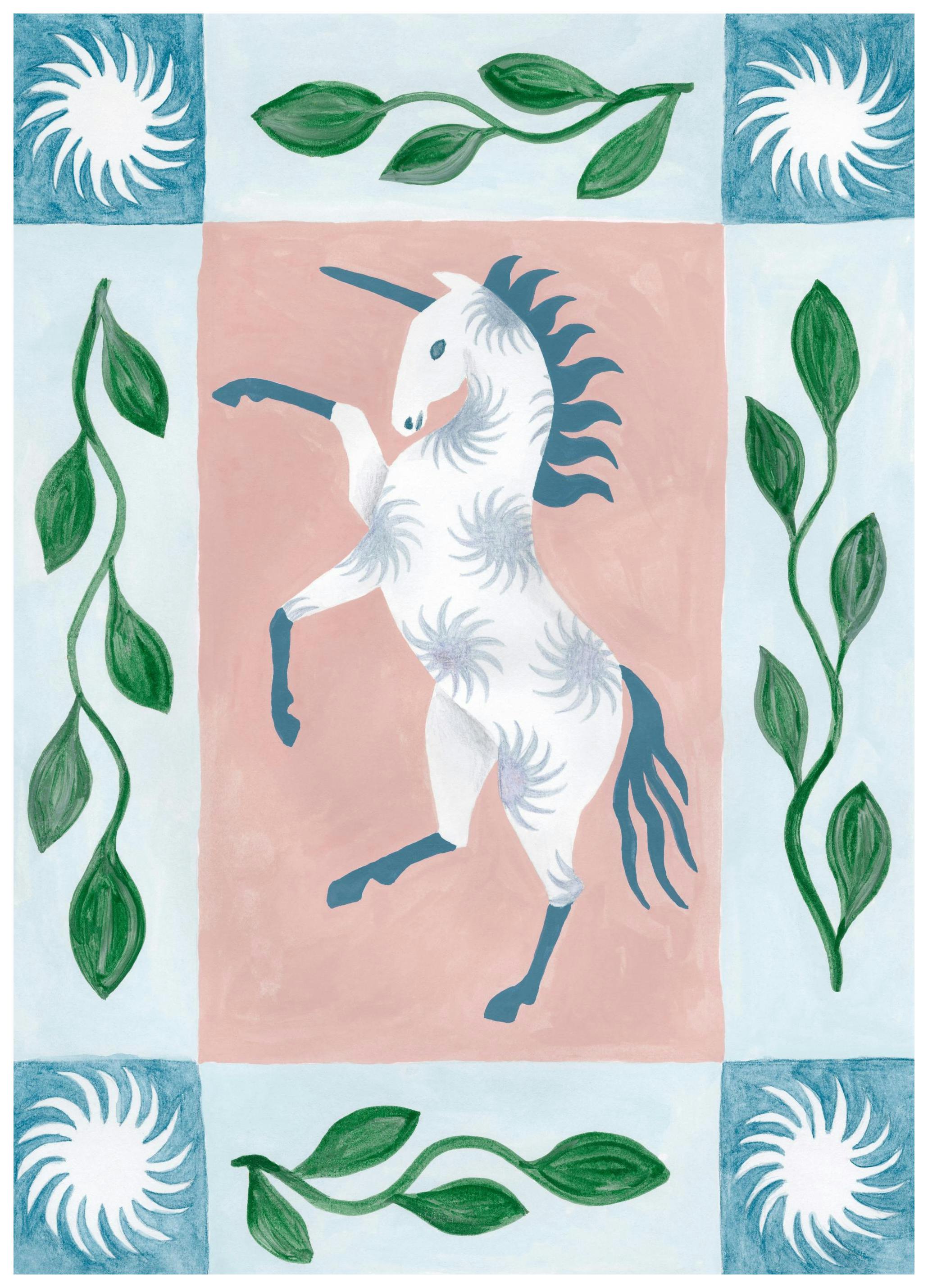 Unicorn Dancing Affiche (30x40 cm)  Art