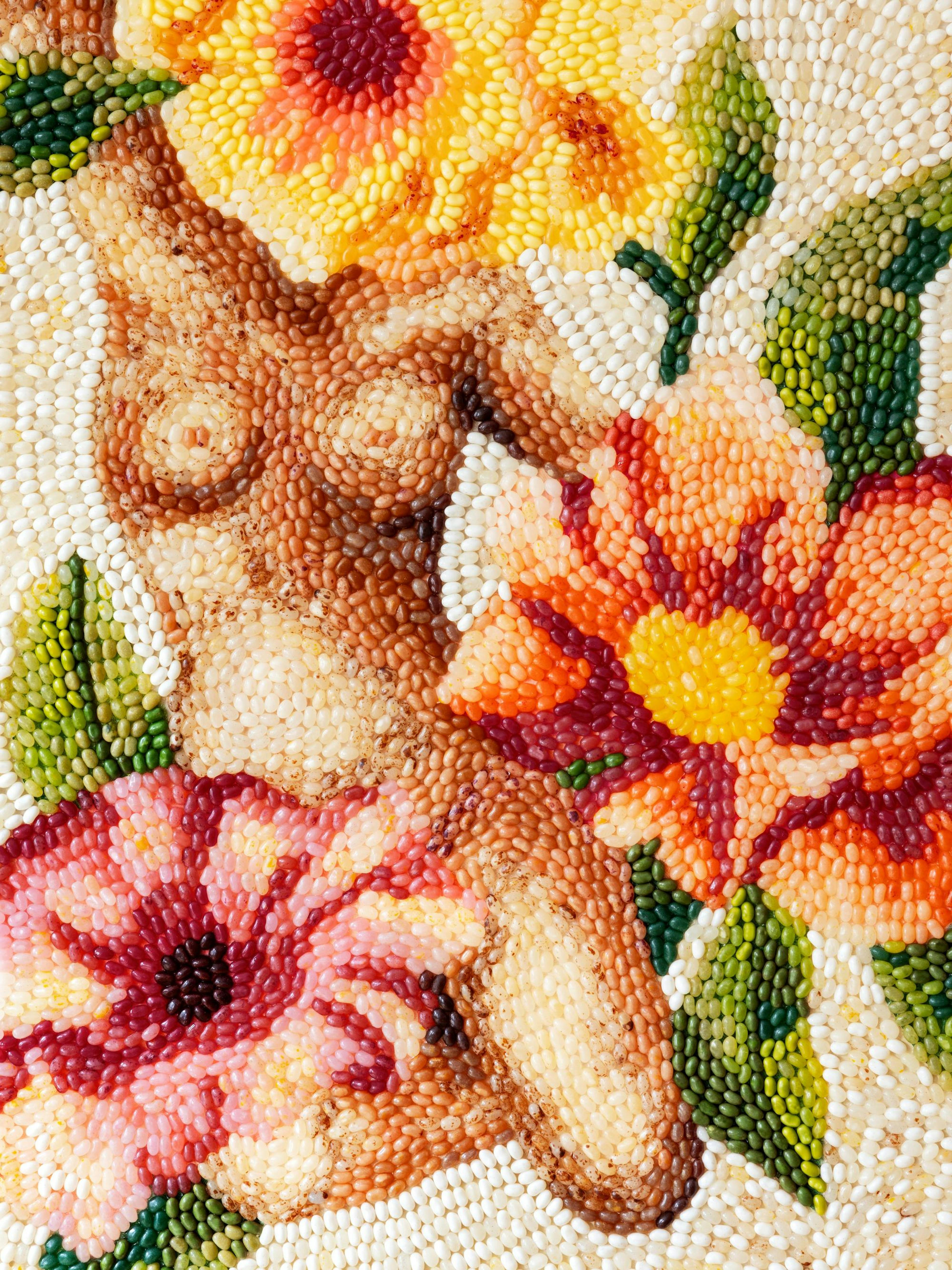 Candy Garden - Floral Figure Poster