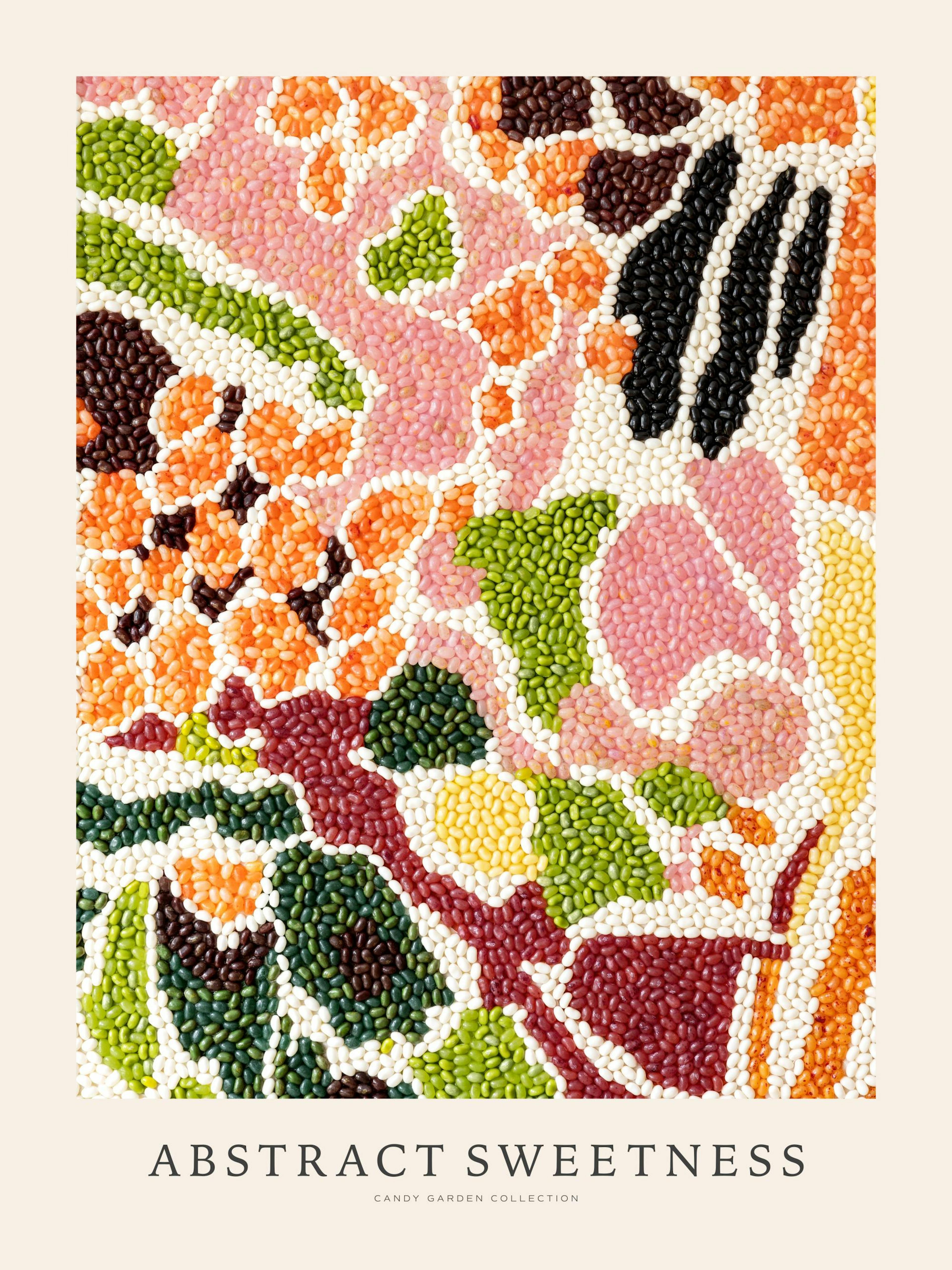 Candy Garden - Abstract Sweetness Affiche
