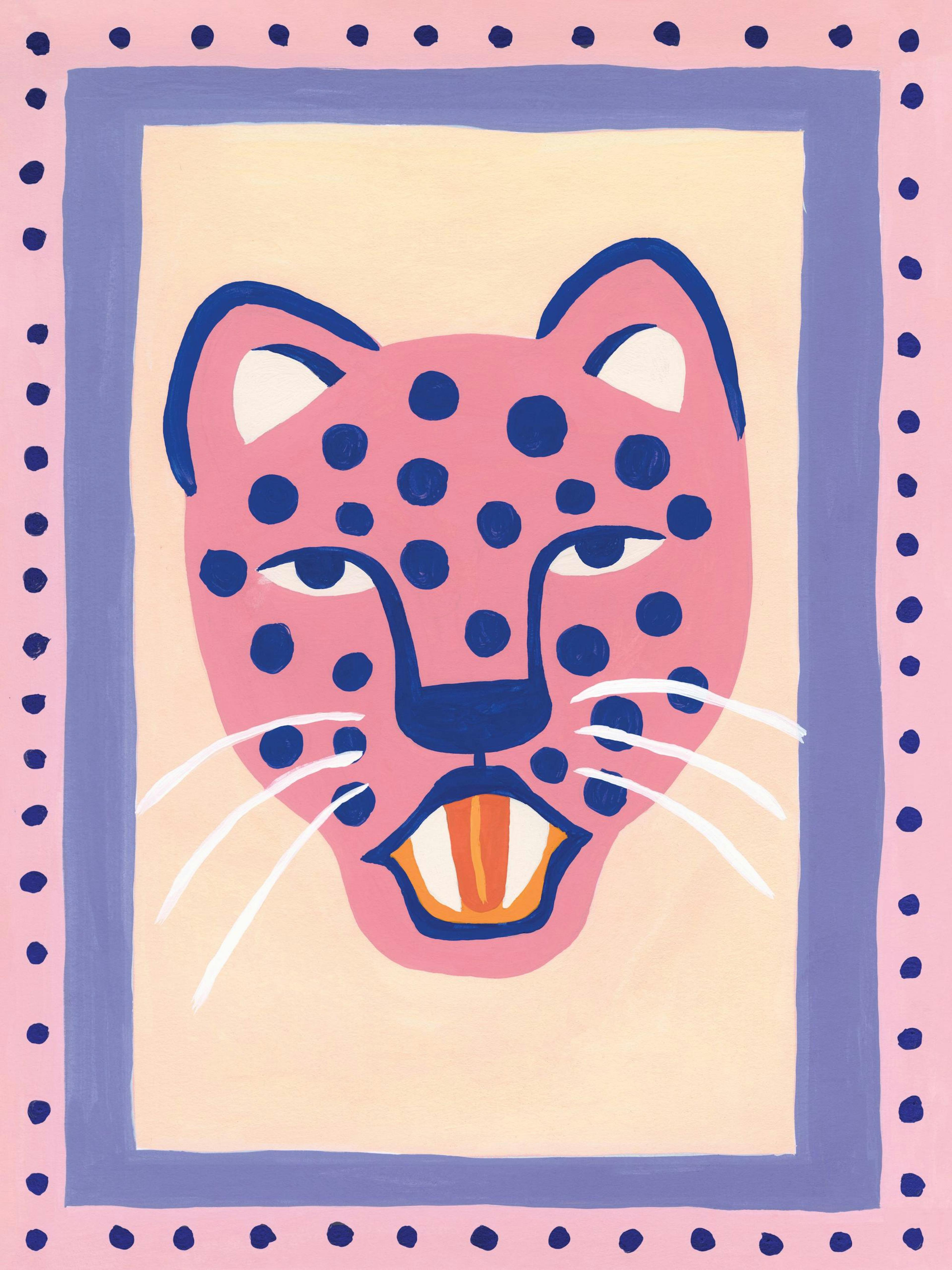 Pink Cheetah Poster
