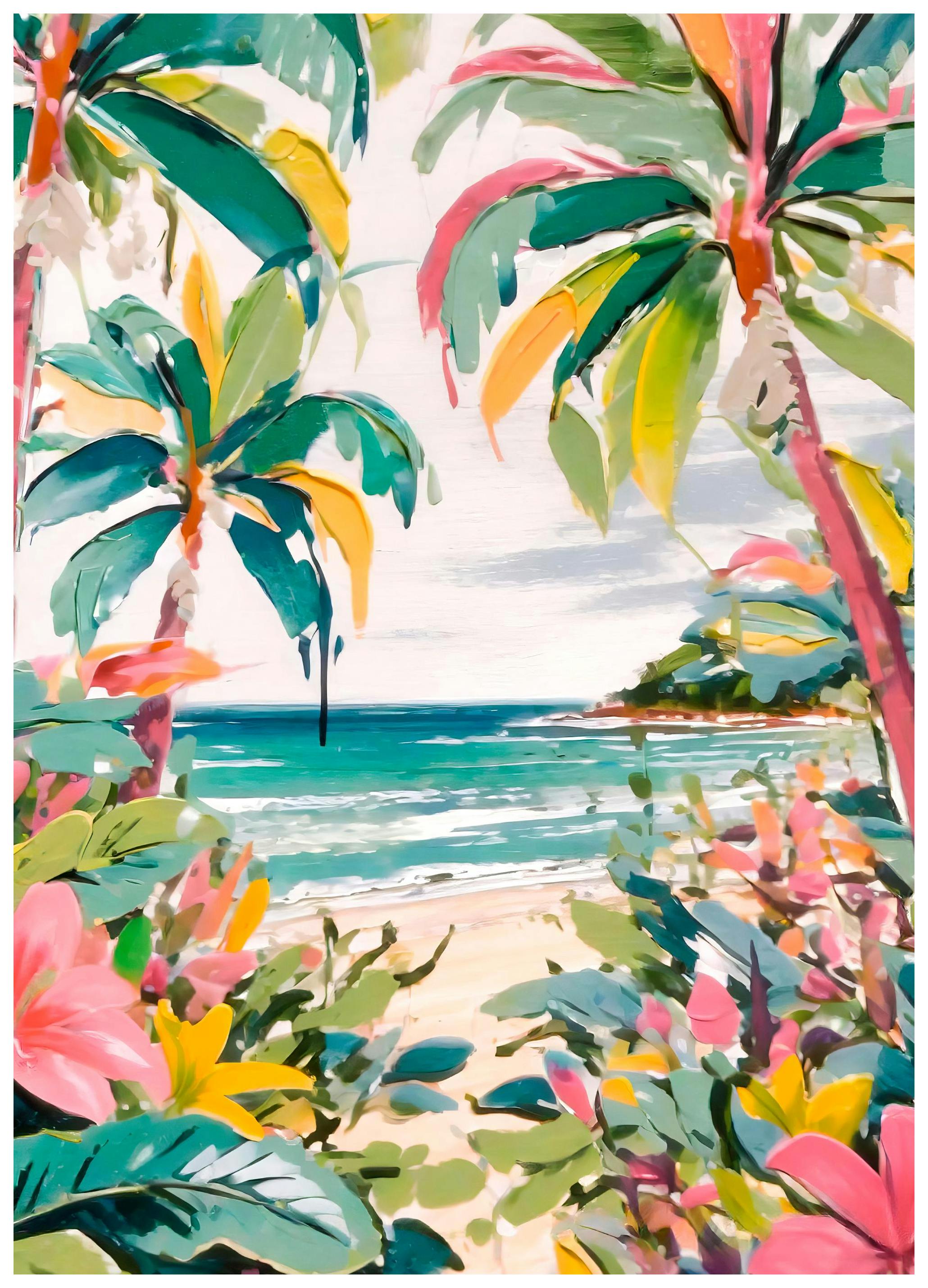 Tropical View Affiche (50x70 cm) - Affiches d'art